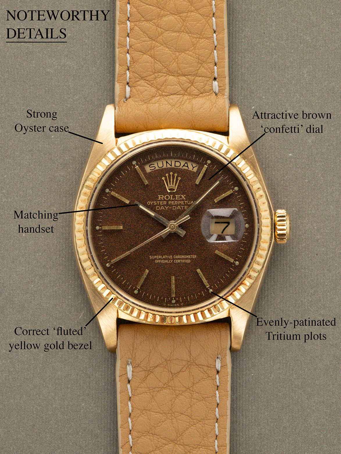 Rolex Day-Date Ref. 1803 - Brown 'Confetti' Dial