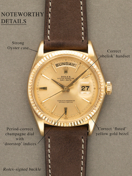 Rolex Day-Date Ref. 1803 - Champagne 'Doorstop' Dial