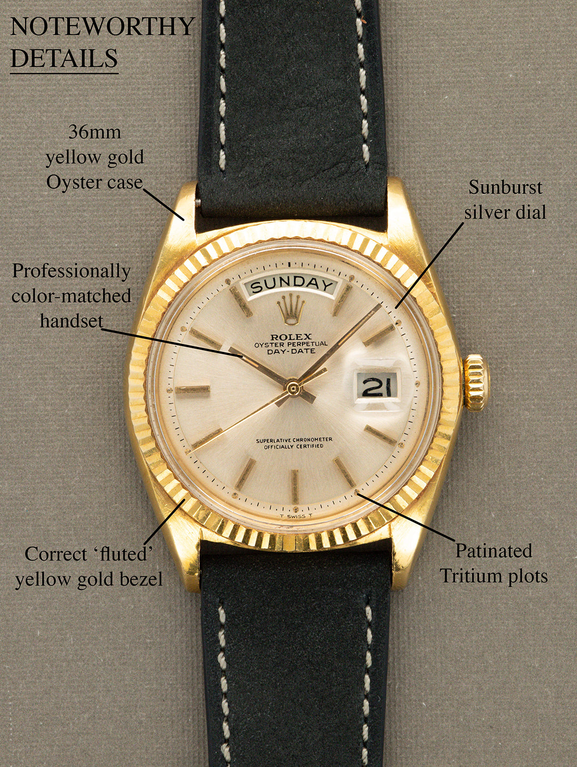 Rolex Day-Date Ref. 1803 - Sunburst Silver Dial