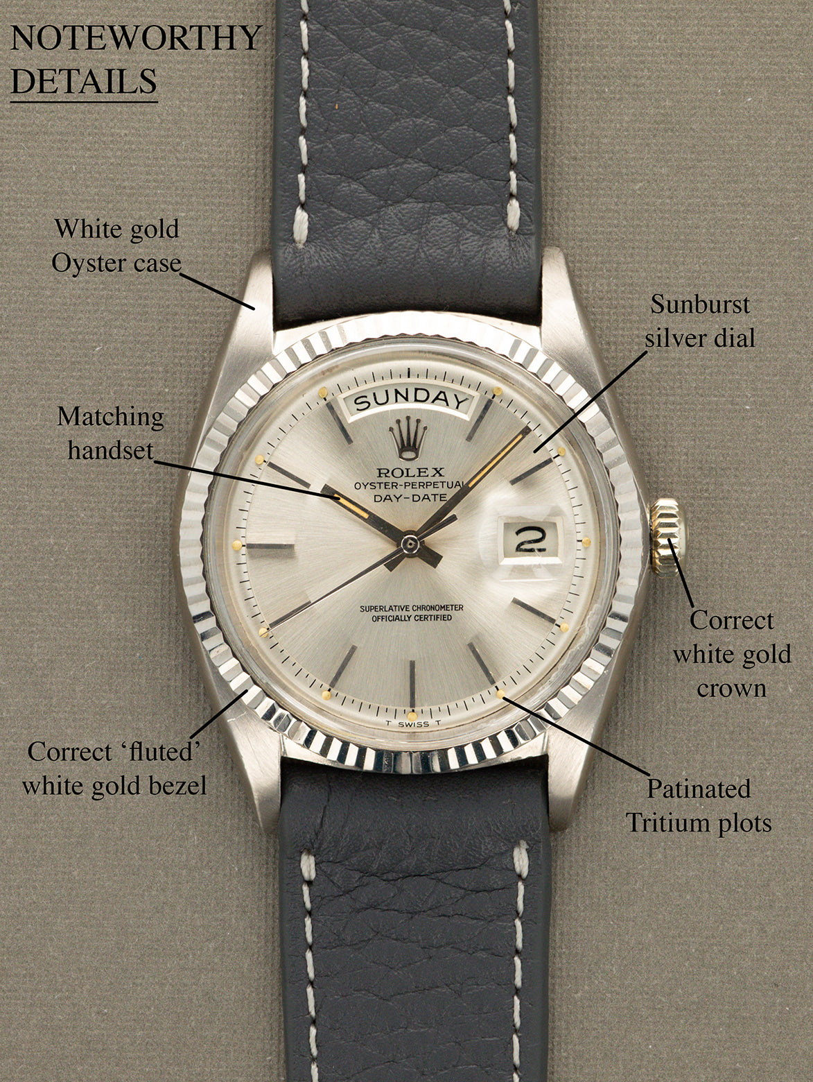 Rolex Day-Date Ref. 1803/9 - Sunburst Silver Dial