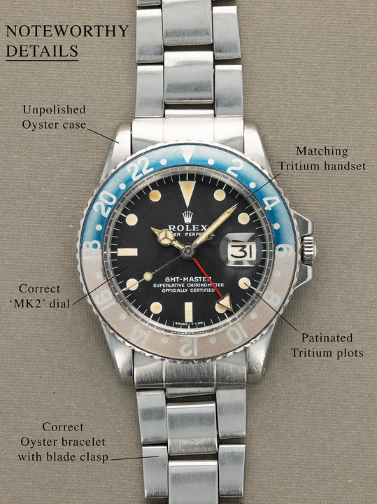 Rolex GMT-Master Ref. 1675 - 'MK2' Dial Unpolished