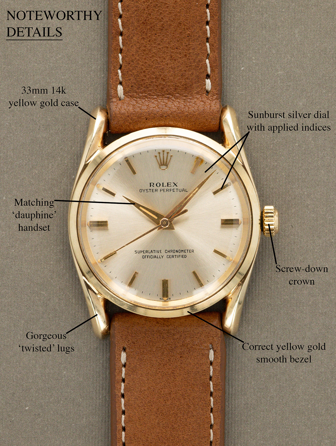 Rolex Oyster Perpetual Ref. 1010 - 'Bombe' Lug
