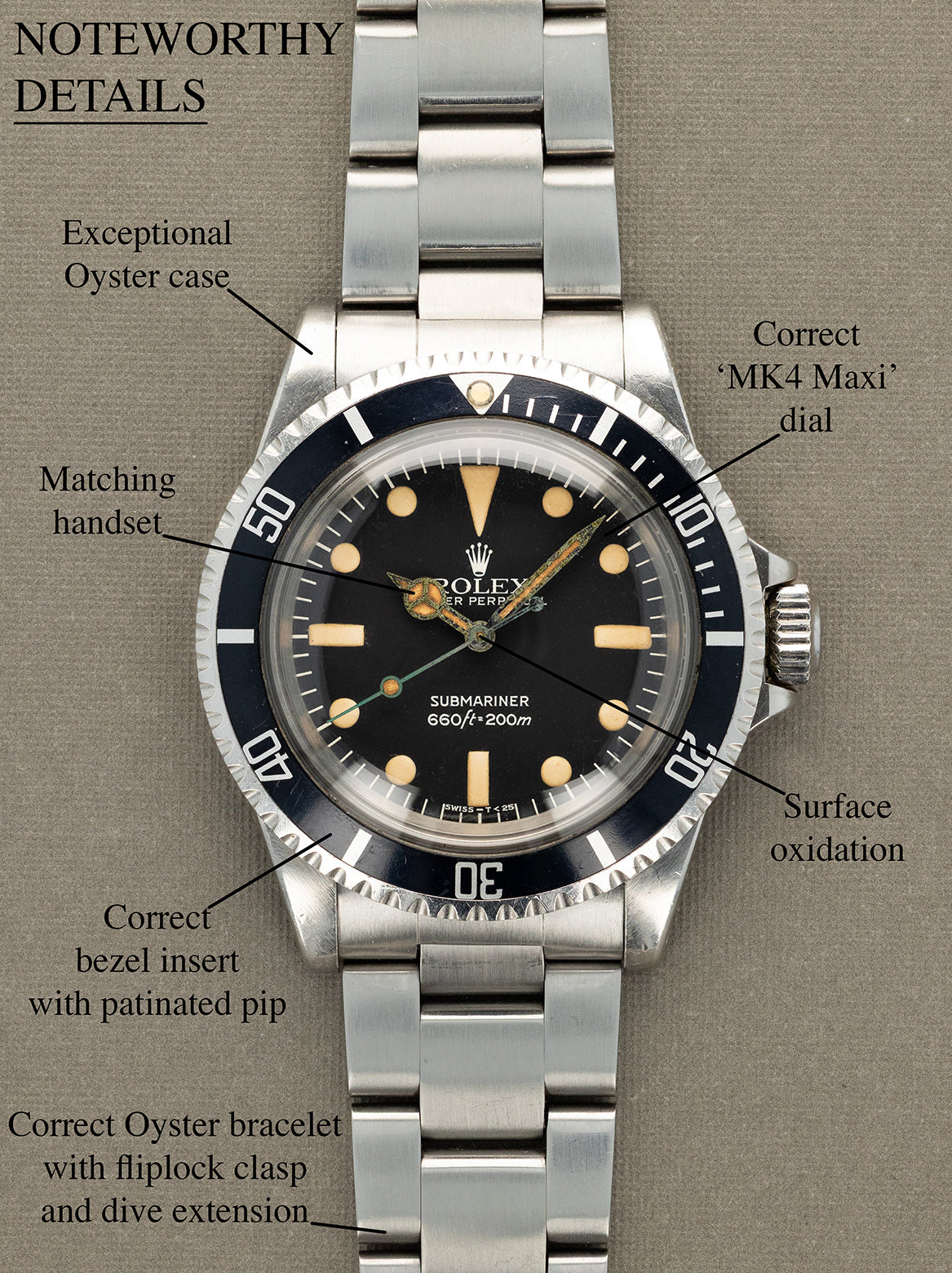 Rolex Submariner Ref. 5513 - 'MK4 Maxi' Unpolished