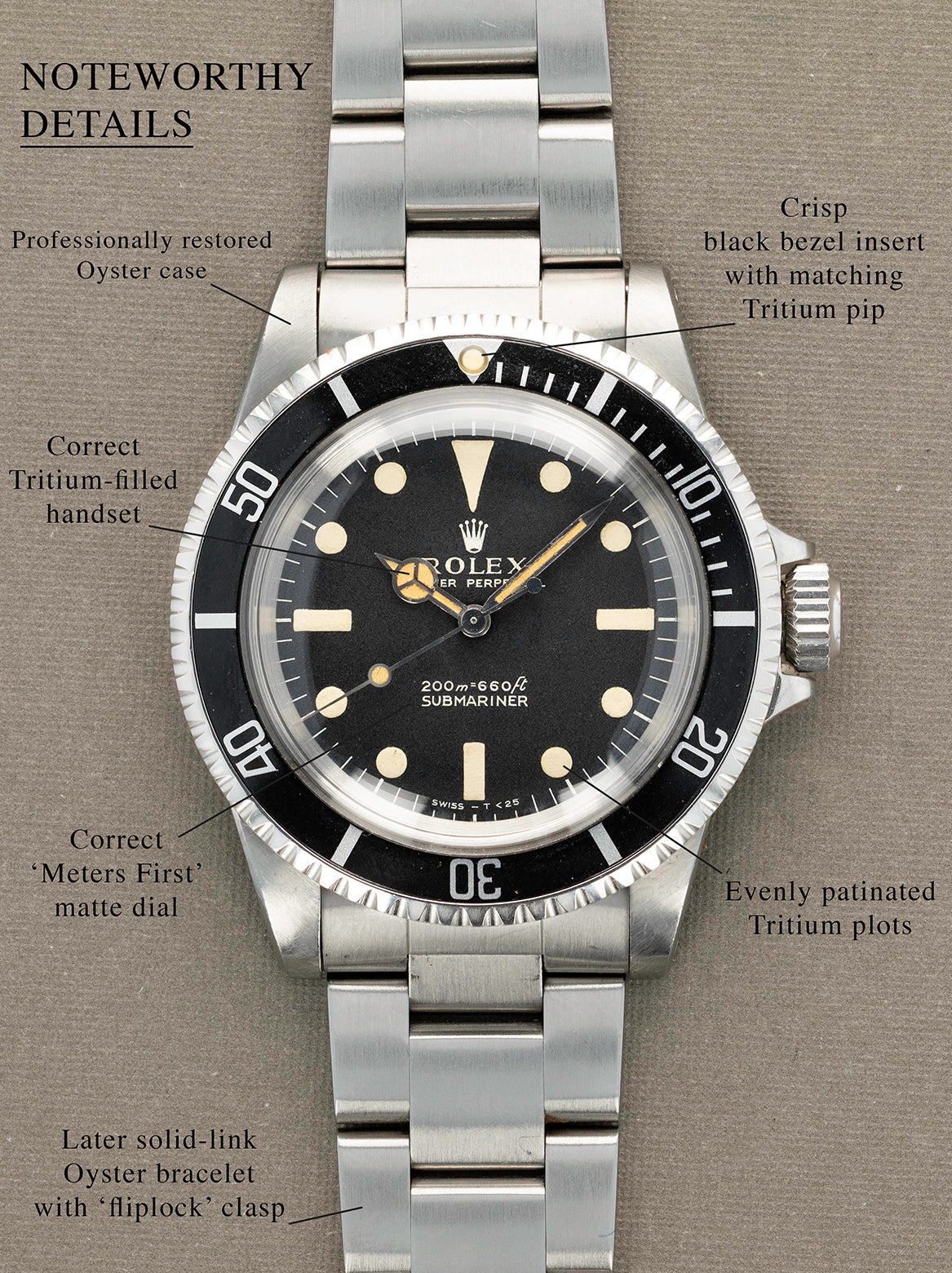 Rolex Submariner Ref. 5513 - 'Meters First'