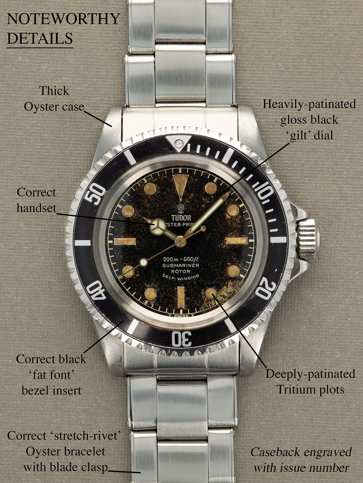 Tudor Submariner Ref. 7928 - 'IDF' Issed w/ 'Tropical Chapter Ring' Dial