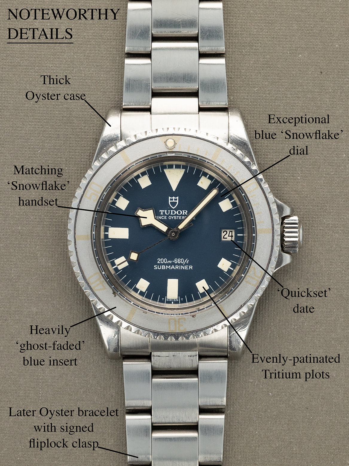 Tudor Submariner Ref. 94110 - Blue 'Snowflake' w/ 'Ghost' Bezel