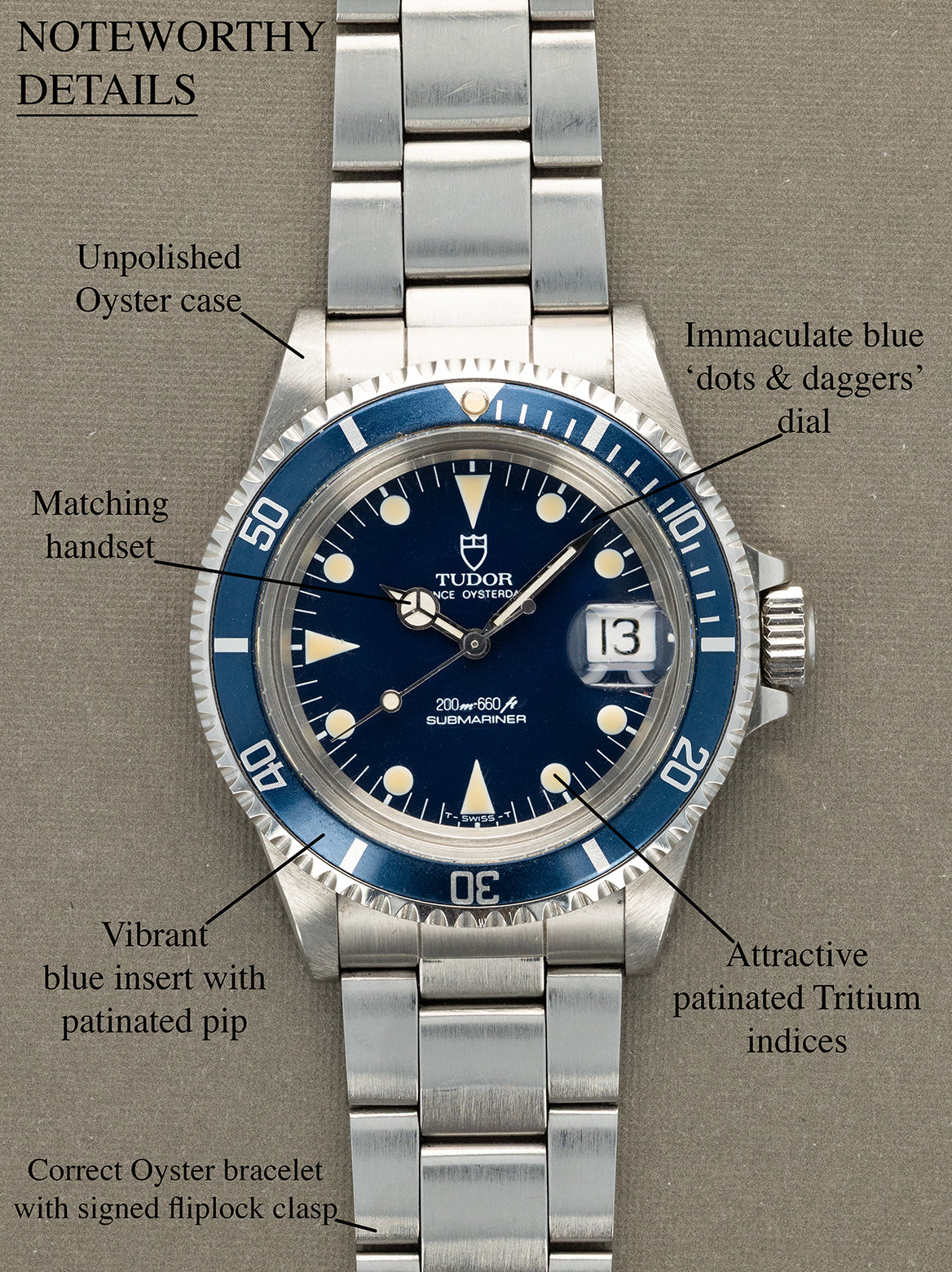 Tudor Submariner Date Ref. 79090 - Blue Dial Unpolished