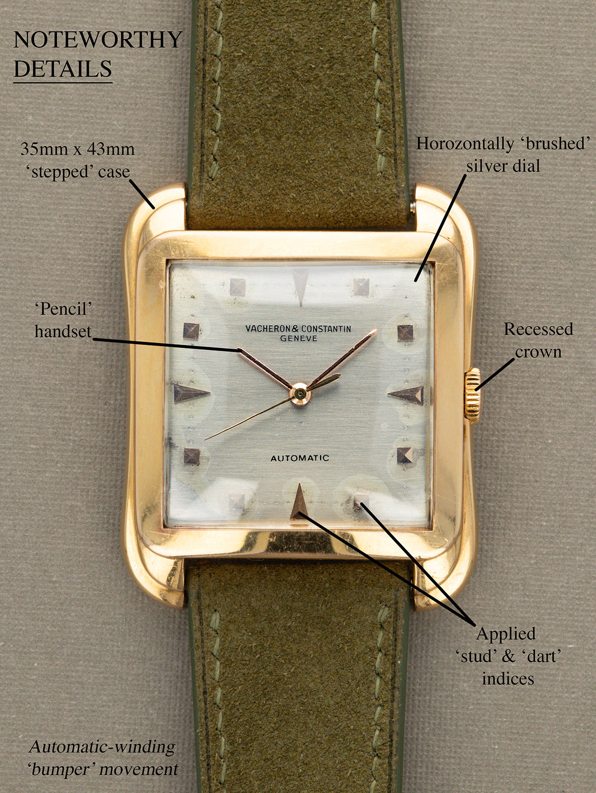 Vacheron Constantin 'Cioccolatone' Dress Watch - 'Jumbo' Automatic