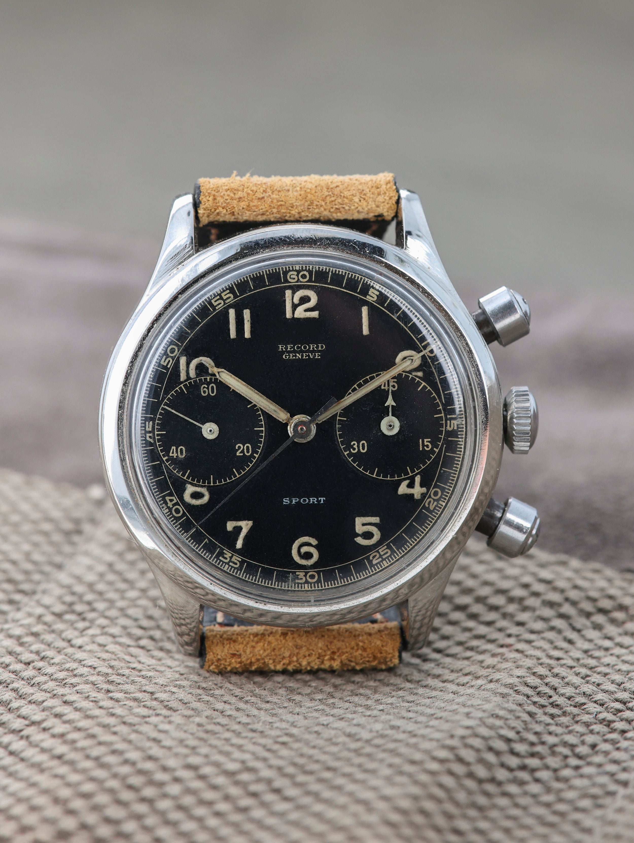 Record Waterproof Gilt Chronograph