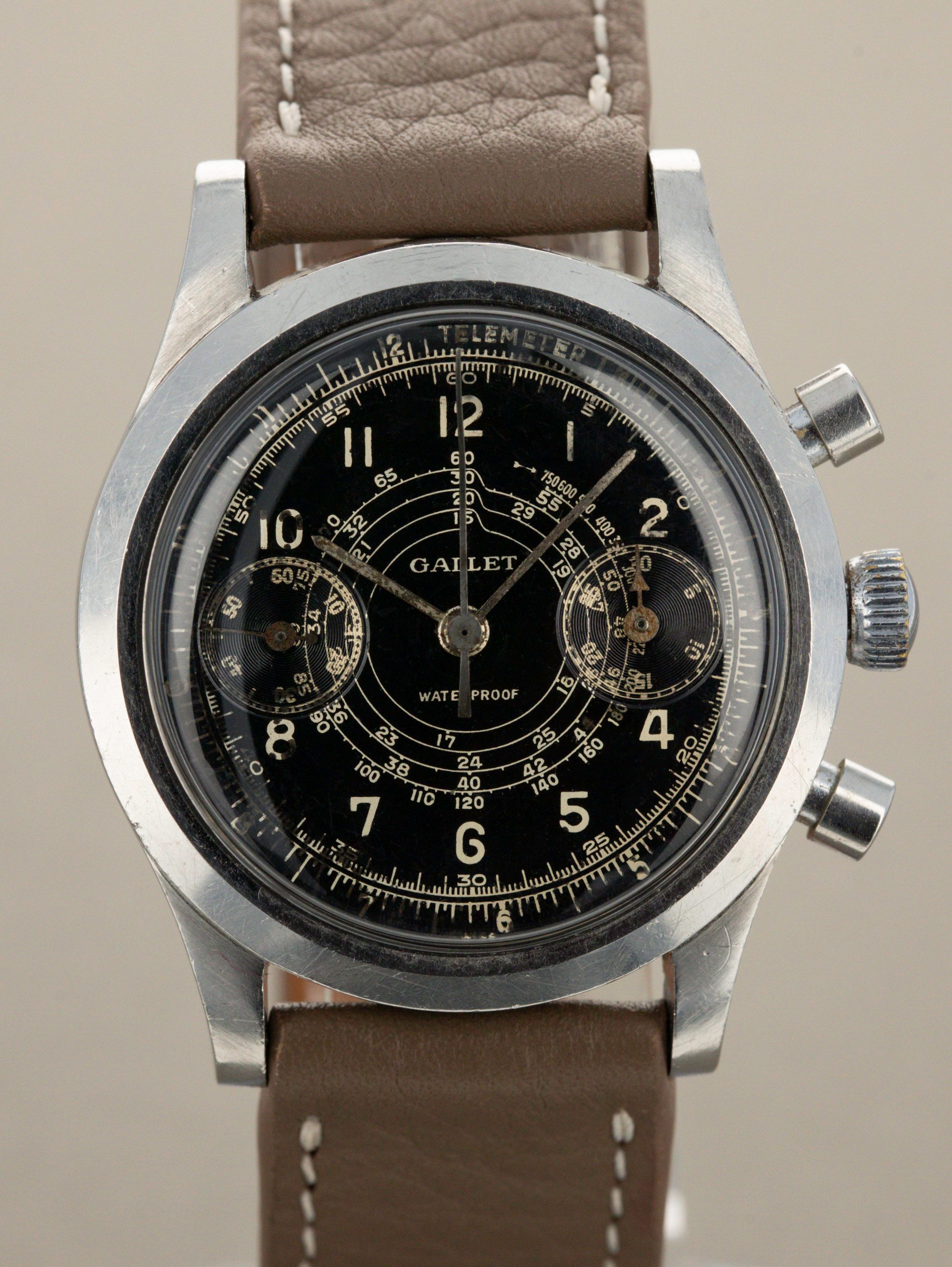 Gallet MultiChron 30M Chronograph - 'Clamshell' Case