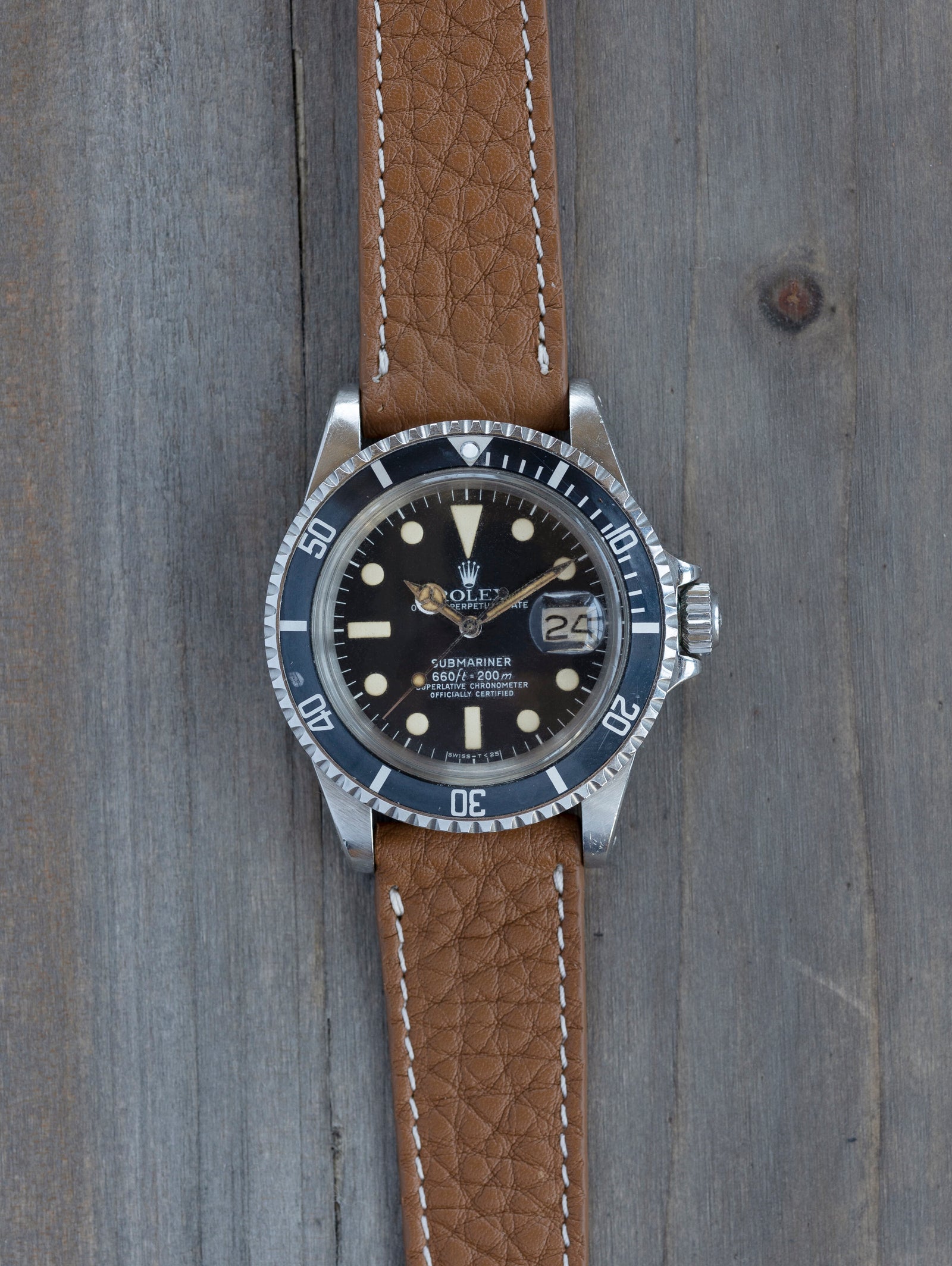 Cervo Brown JPM x Oliver & Clarke Leather Watch Strap