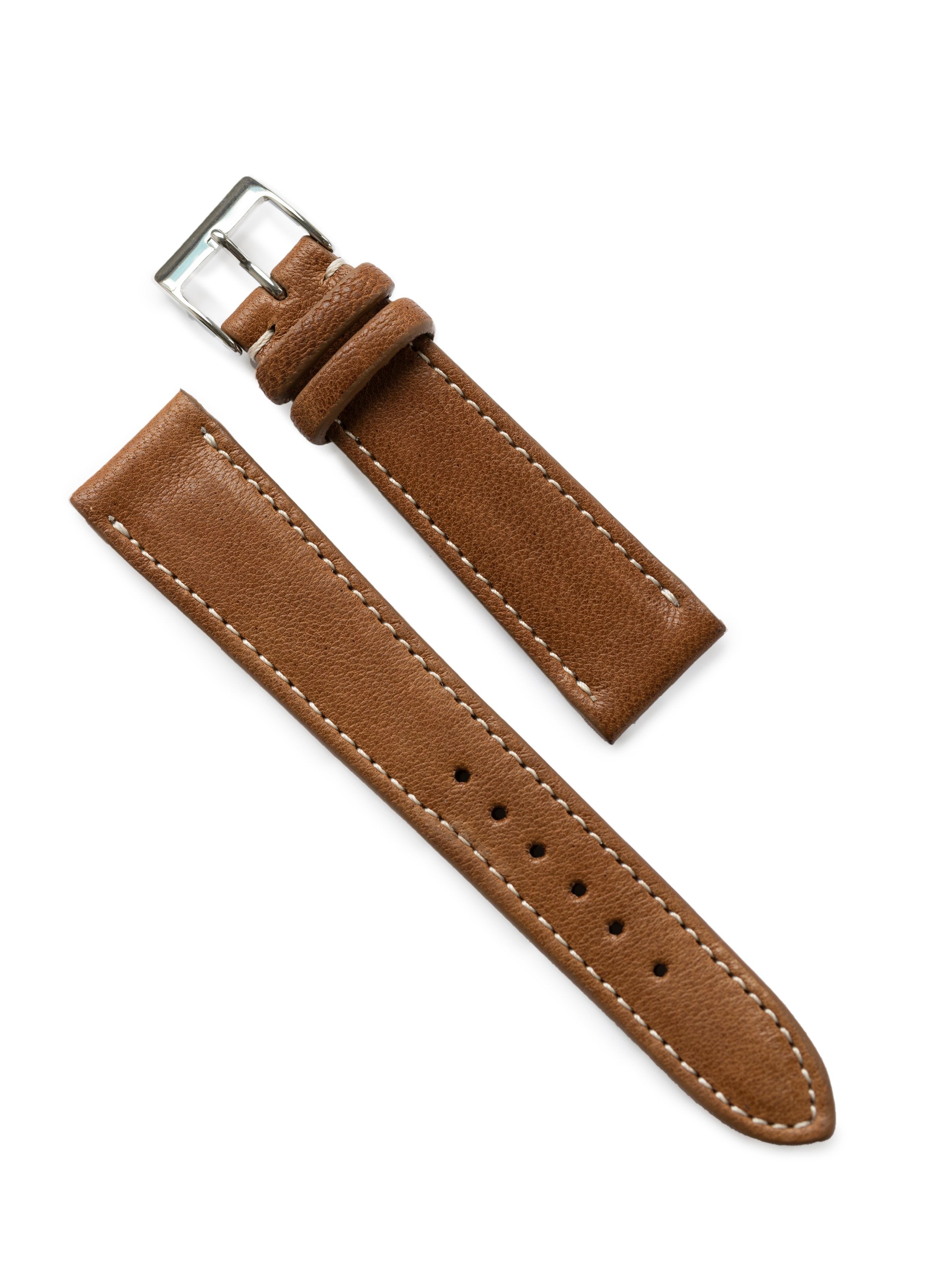Messico Tan JPM x Oliver & Clarke Leather Watch Strap