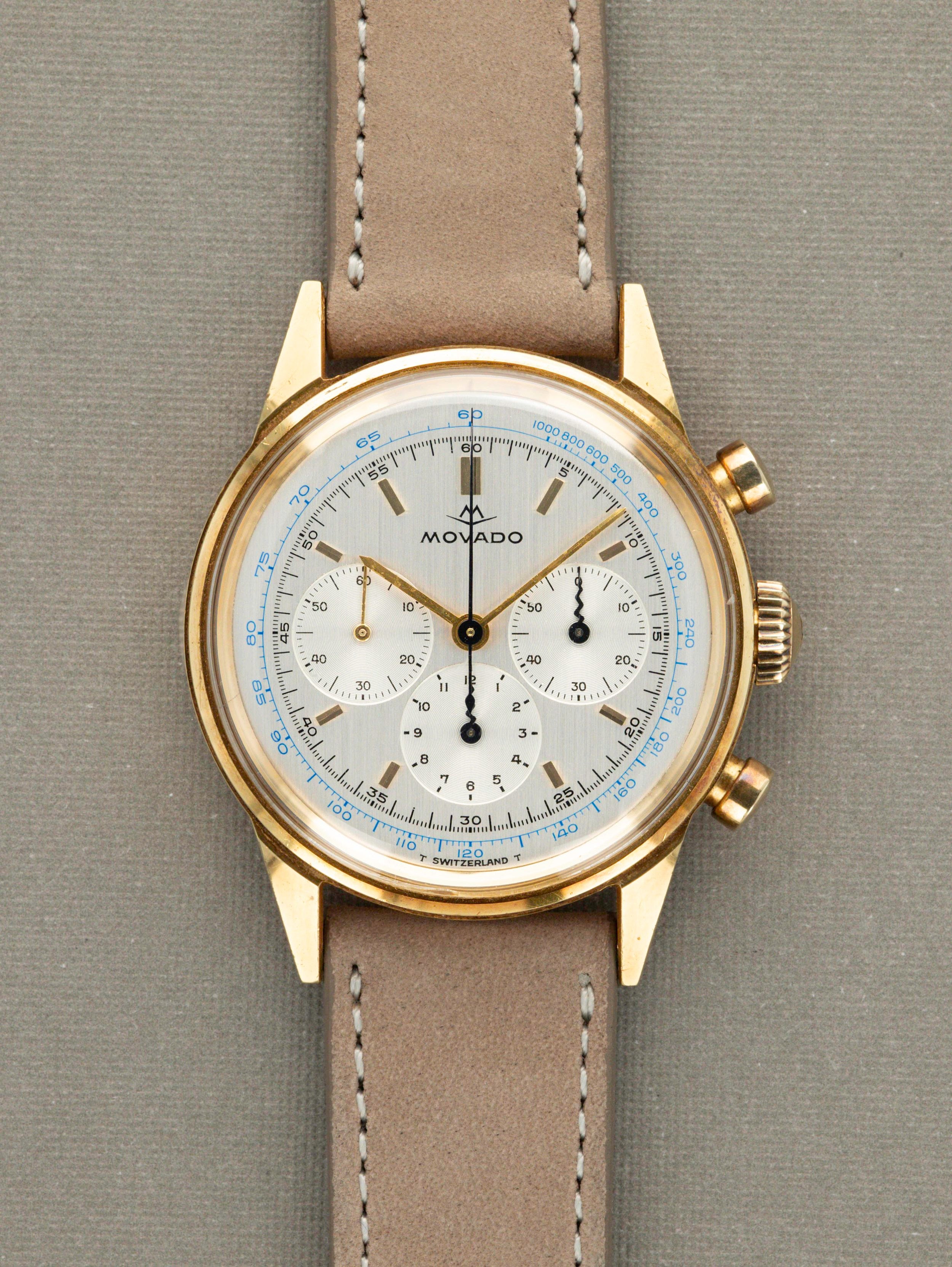 Movado M95 Chronograph - 18K Solid Gold