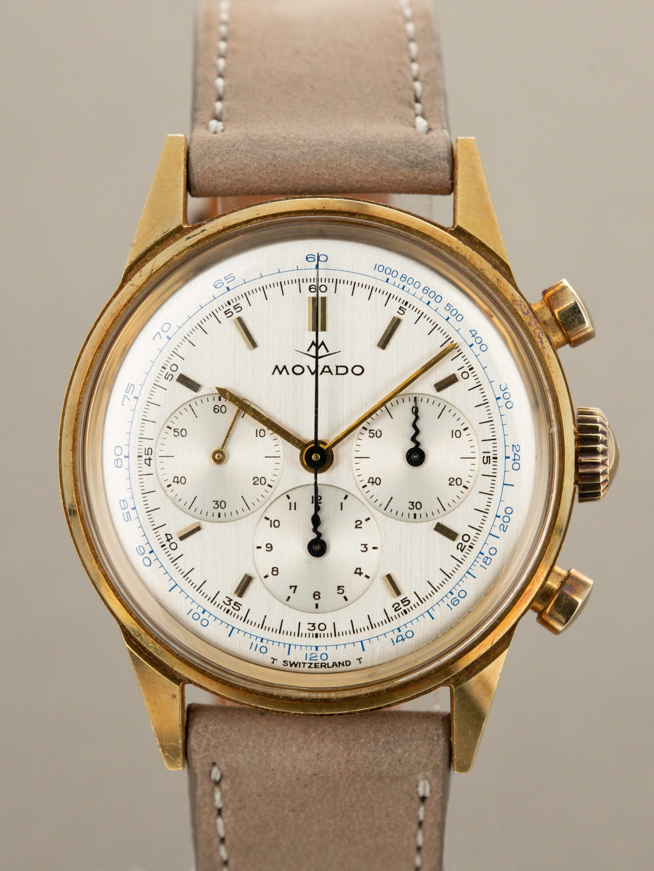 Movado M95 Chronograph - 18K Solid Gold