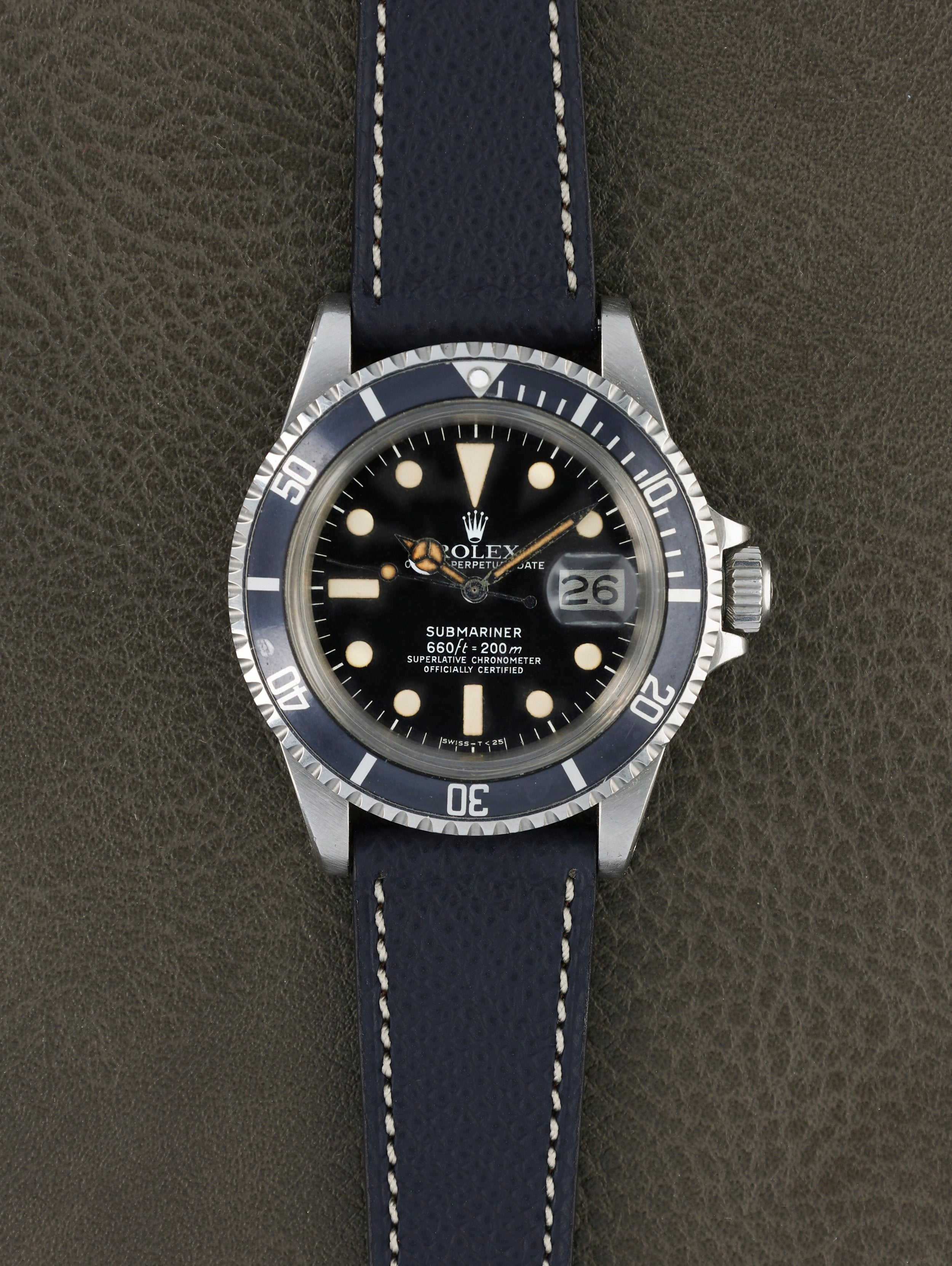Navy Blue Molequin x Oliver and Clarke Watch Strap