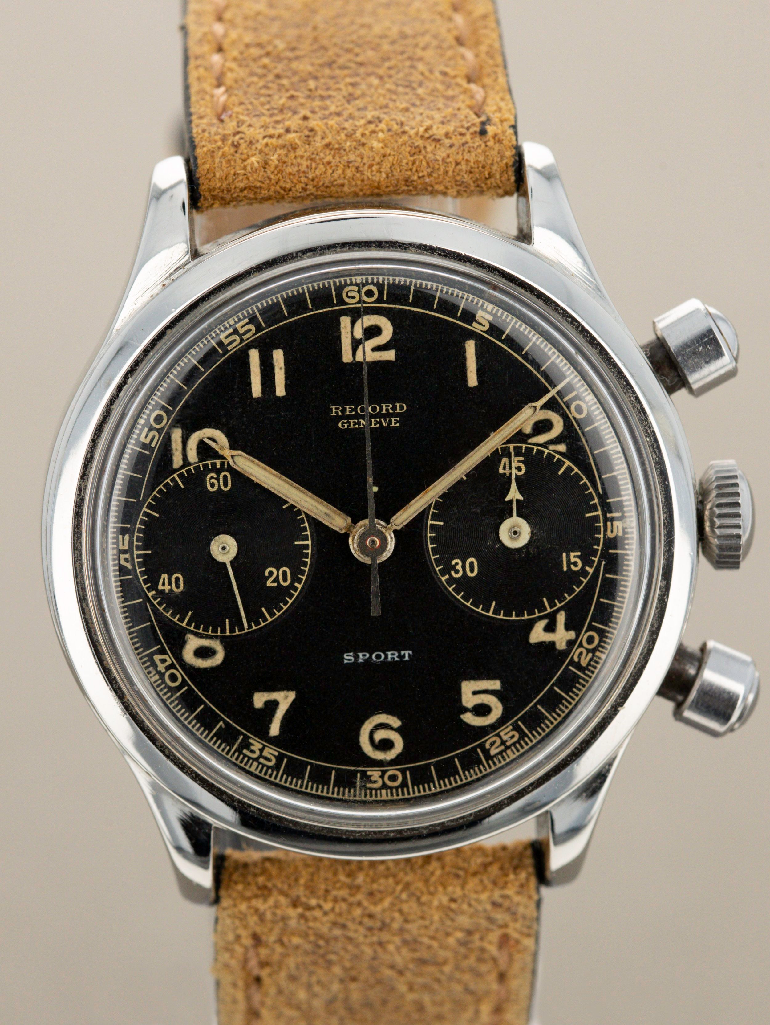 Record Waterproof Gilt Chronograph