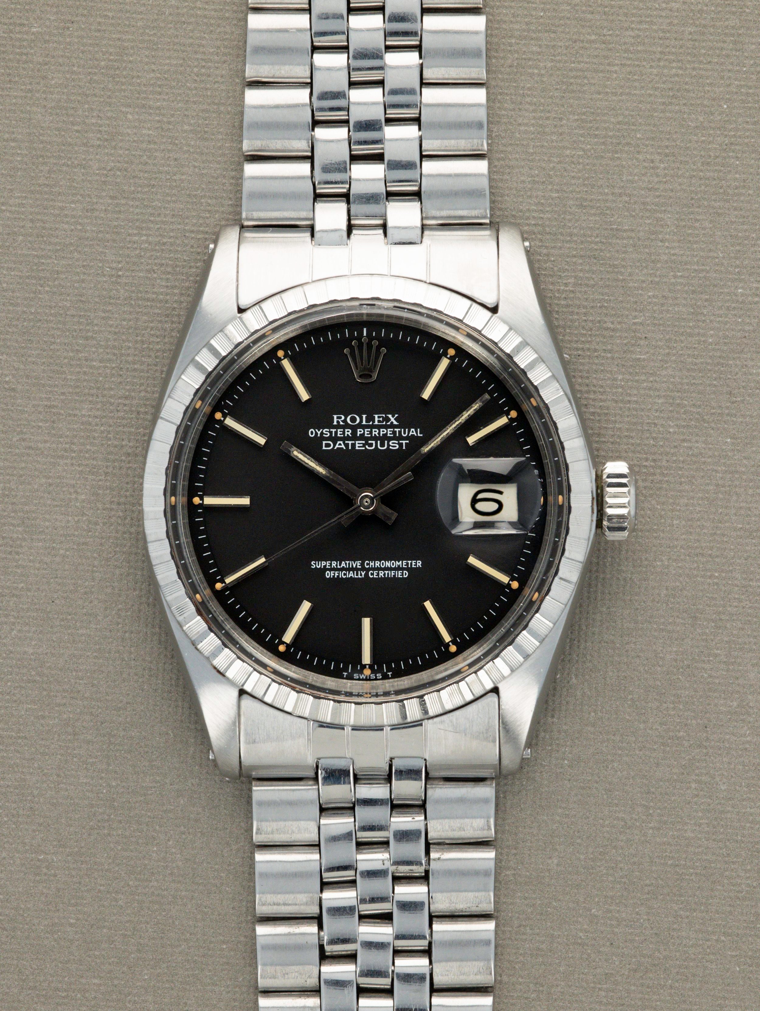 Rolex Datejust Ref. 1603 - Matte Black Dial