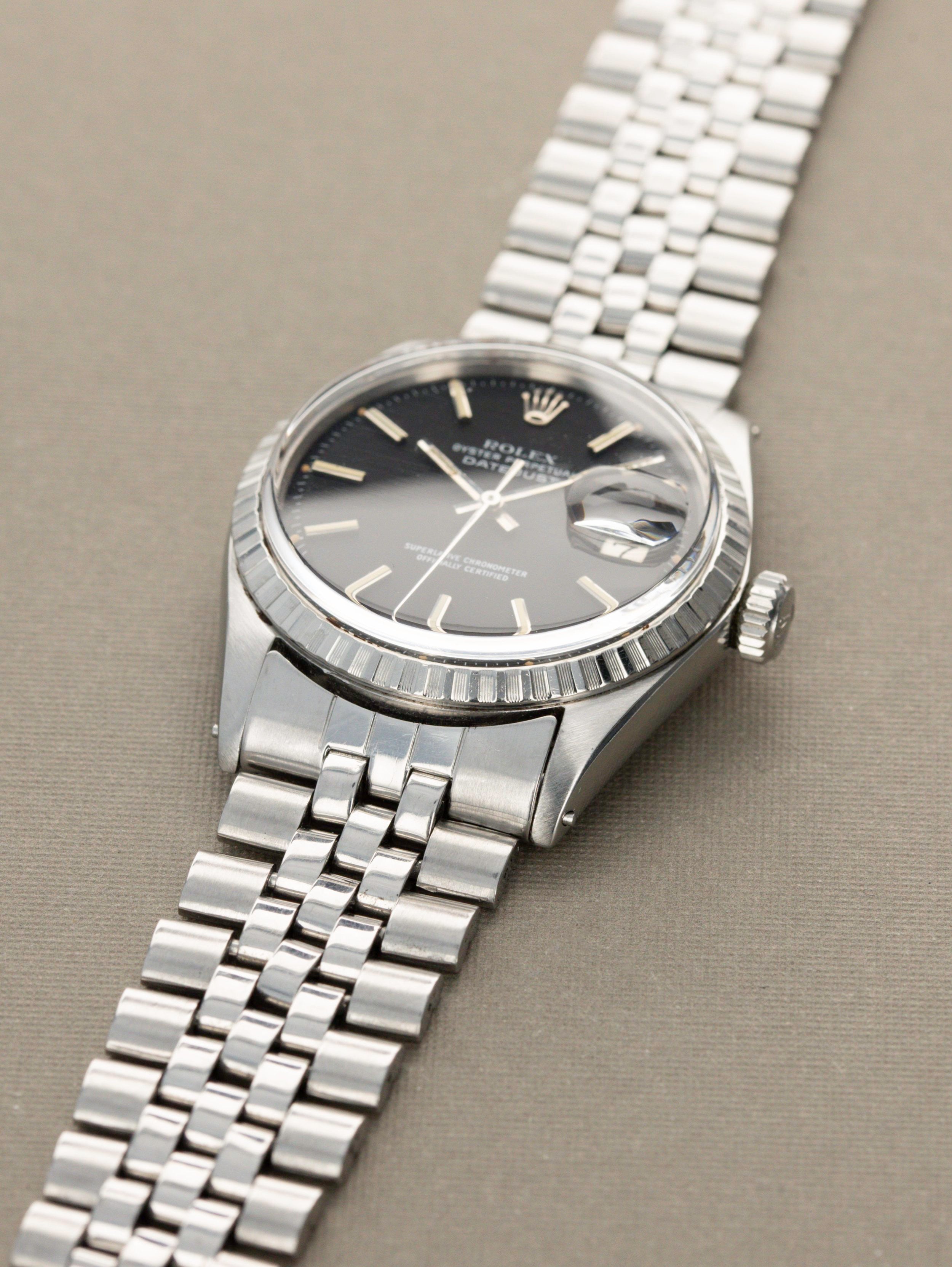 Rolex Datejust Ref. 1603 - Matte Black Dial