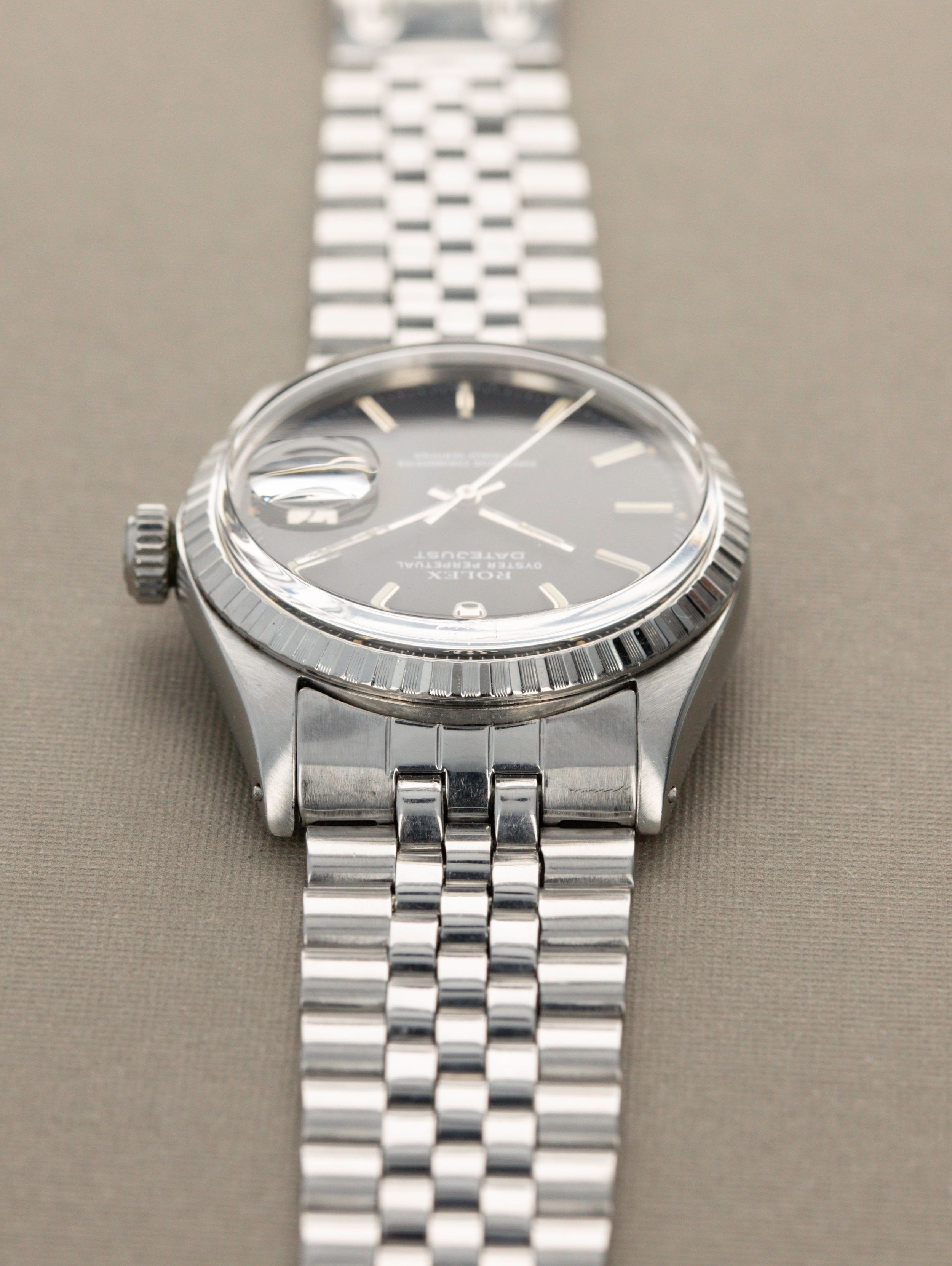 Rolex Datejust Ref. 1603 - Matte Black Dial
