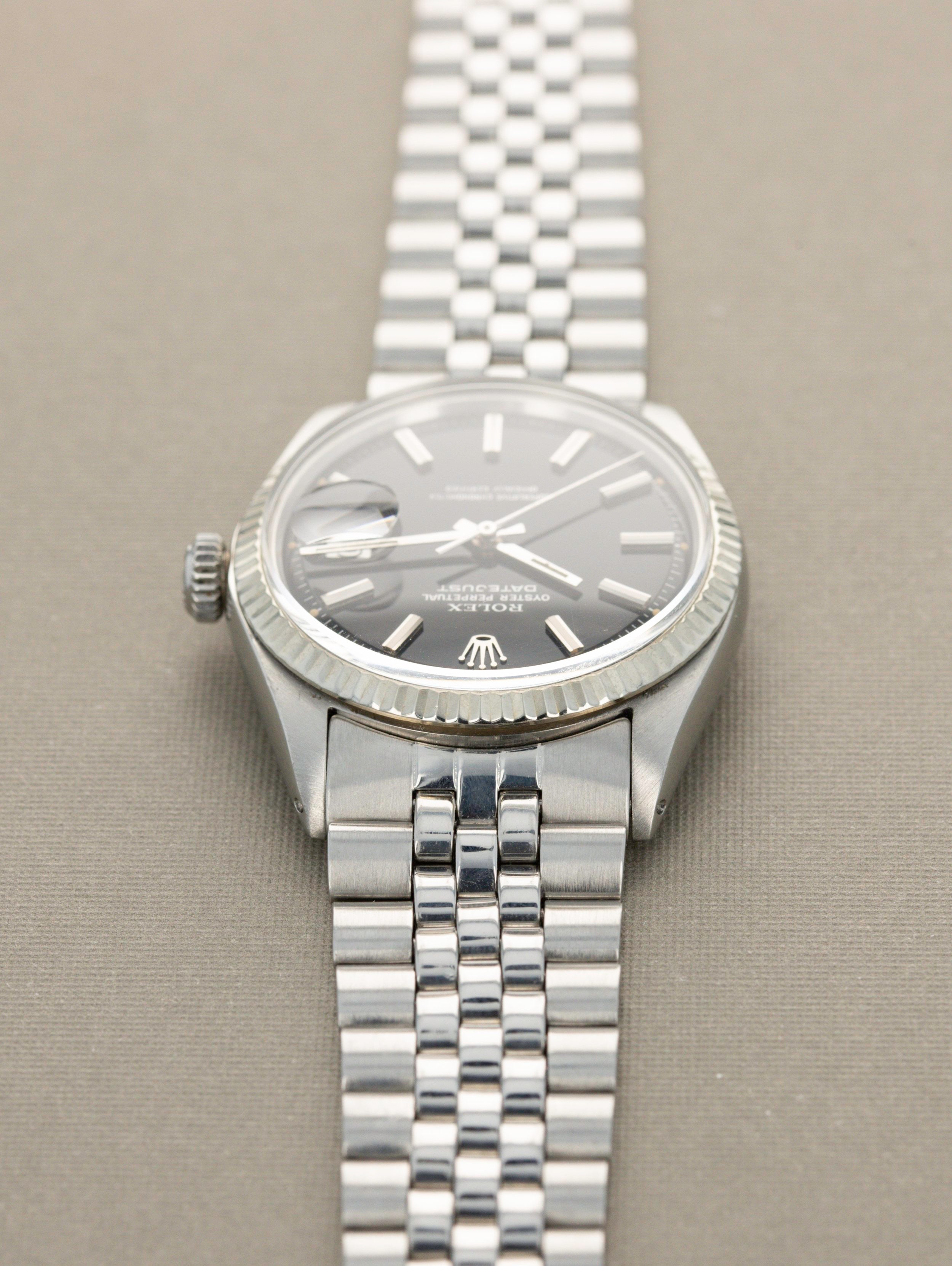 Rolex Datejust Ref. 1601 - Glossy Black Dial