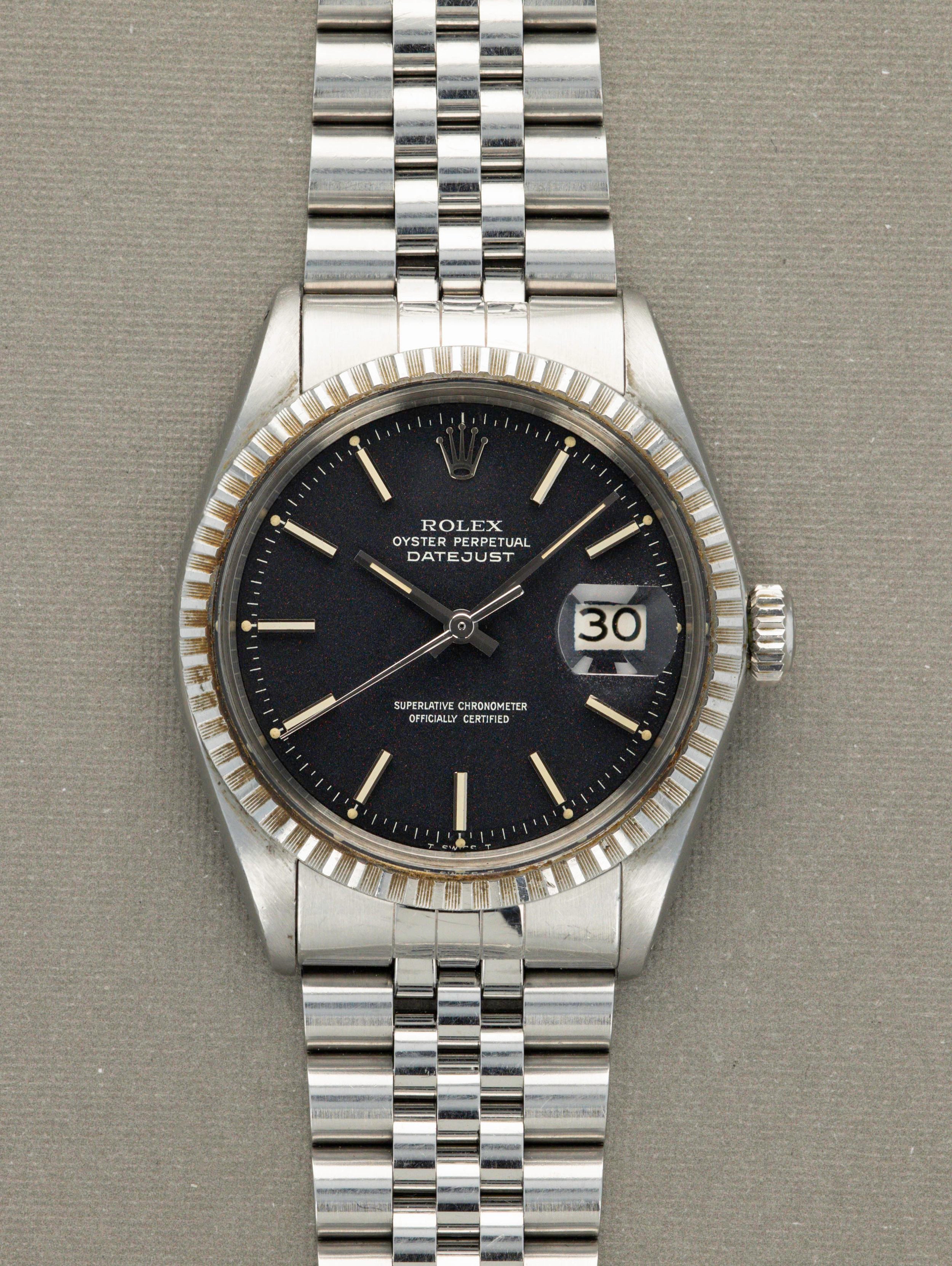 Rolex Datejust Ref. 1603 - Black Confetti Dial