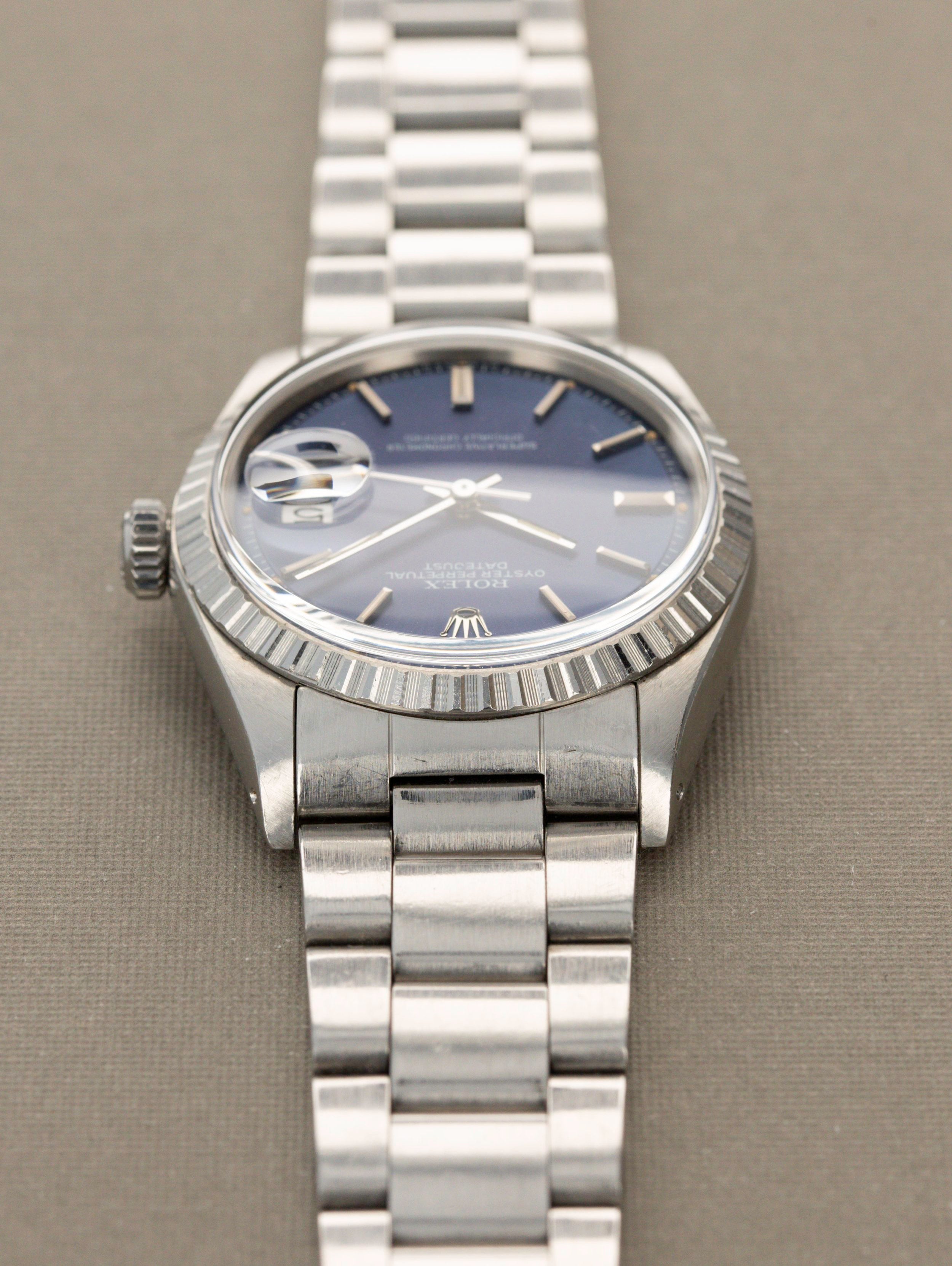 Rolex Datejust Ref. 1603 - Blue Sunburst Sigma Dial