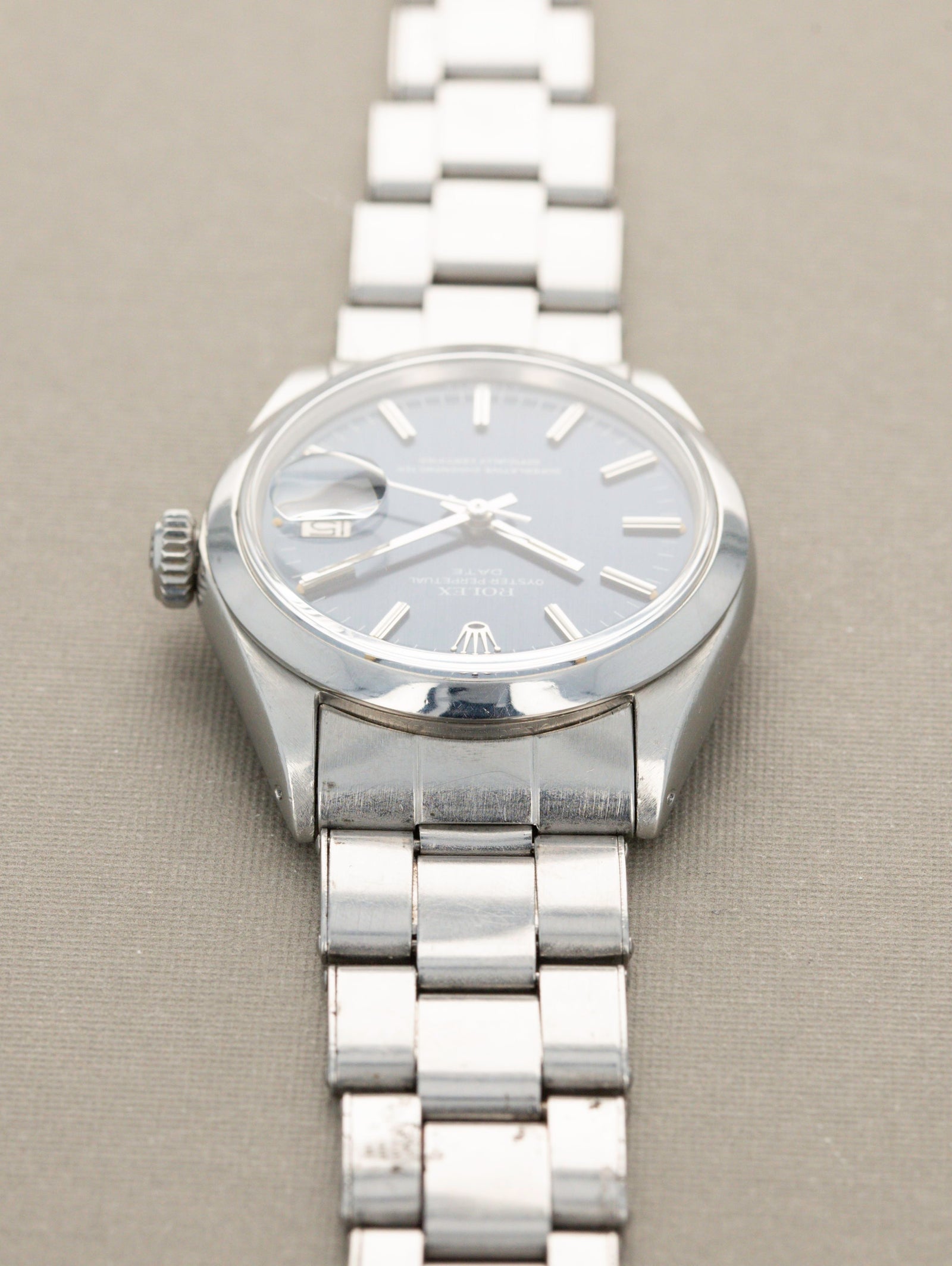 Rolex Oyster Perpetual Date - Ref. 1500 Blue Sigma Dial