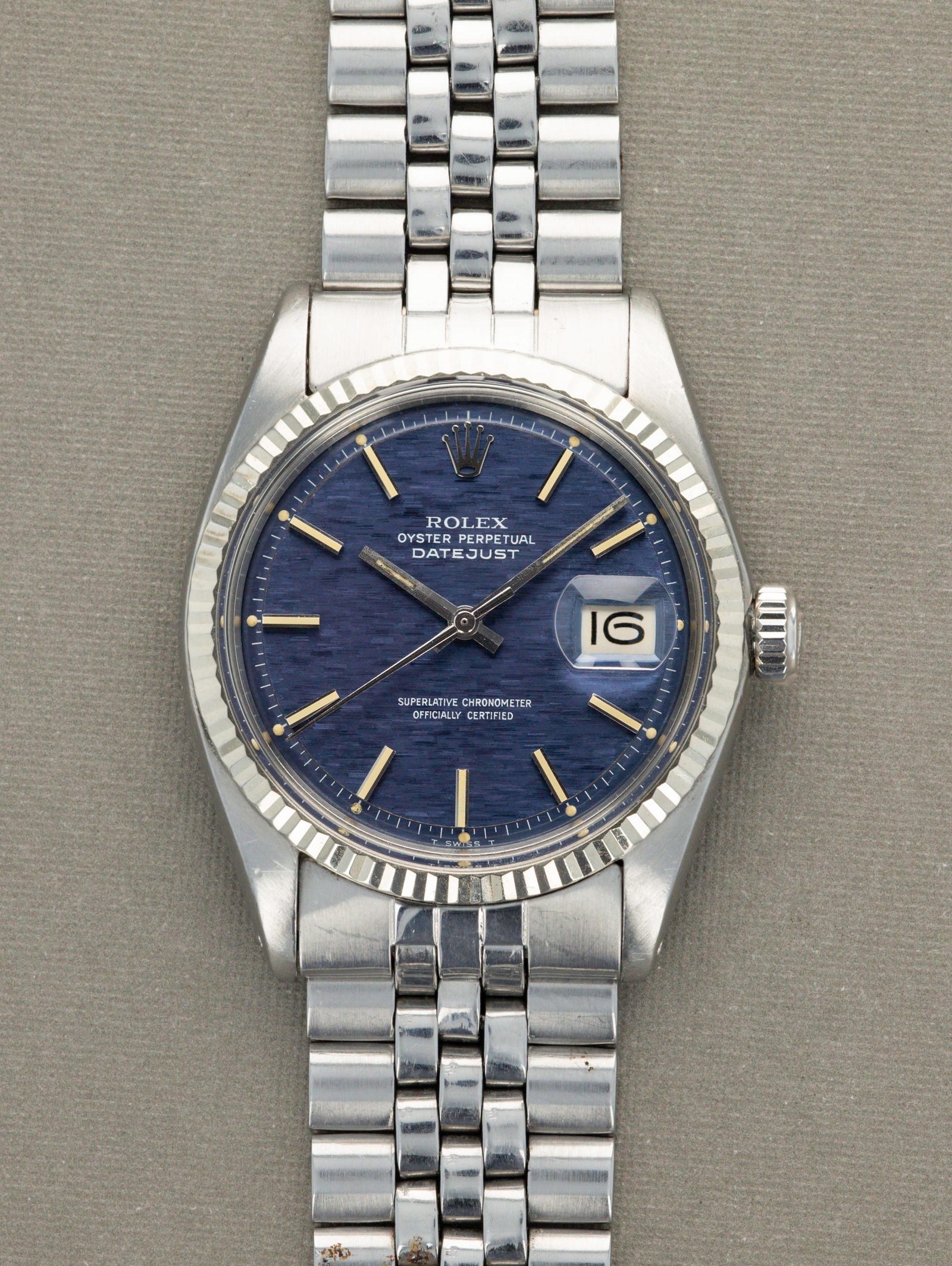 Rolex Datejust Ref. 1601 - Blue Mosaic Dial