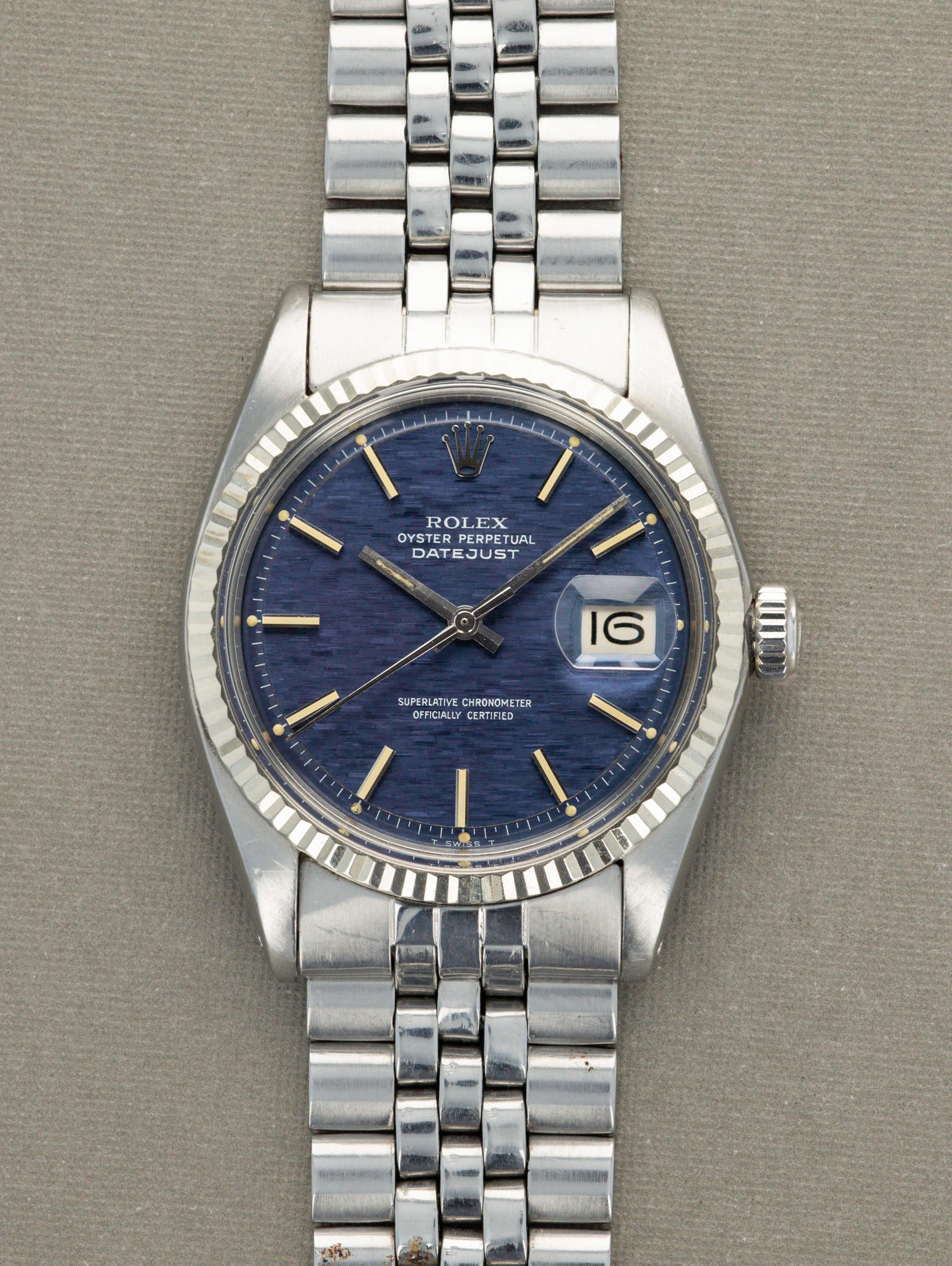 Rolex Datejust Ref. 1601 - Blue Mosaic Dial