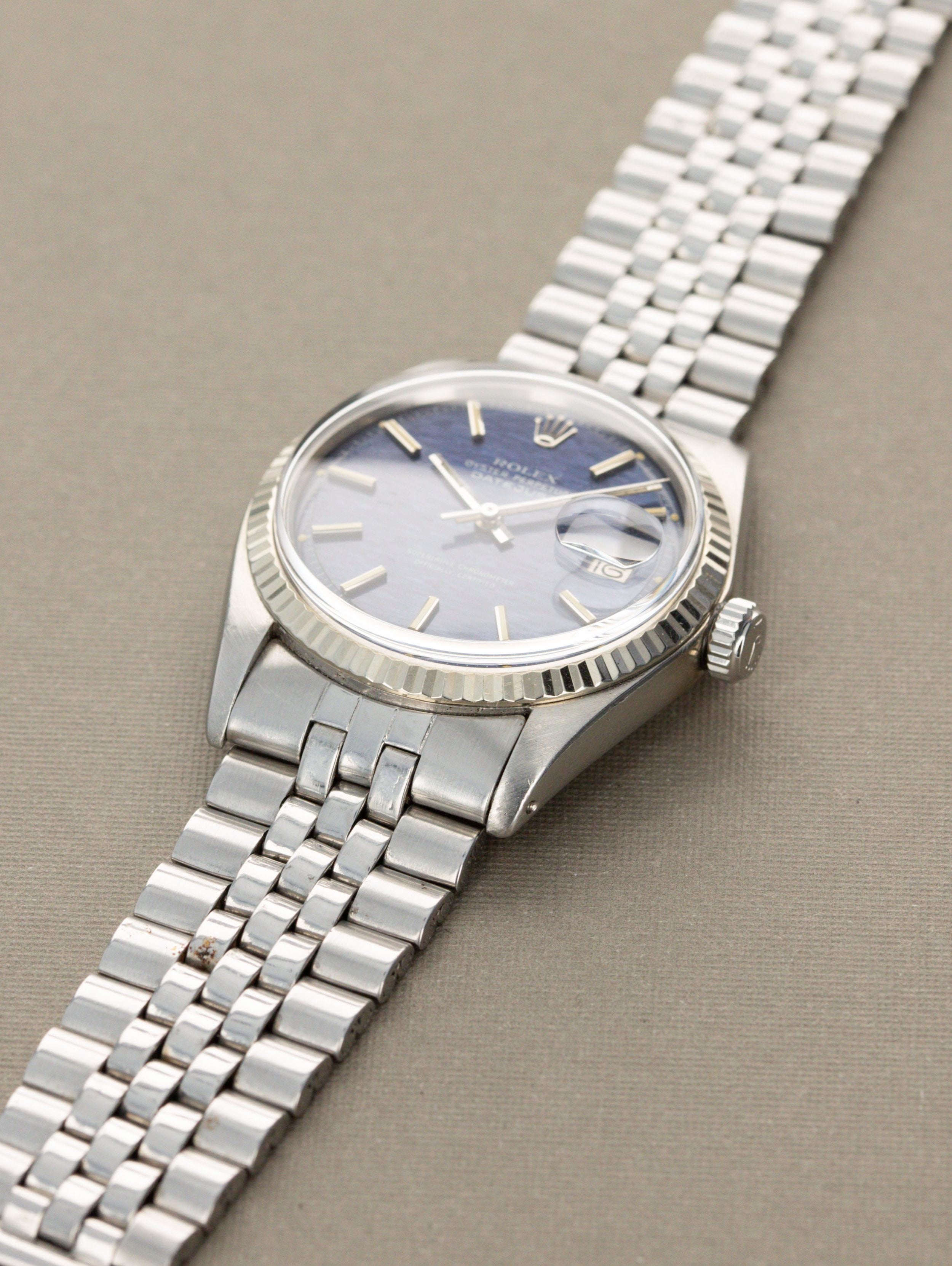 Rolex Datejust Ref. 1601 - Blue Mosaic Dial