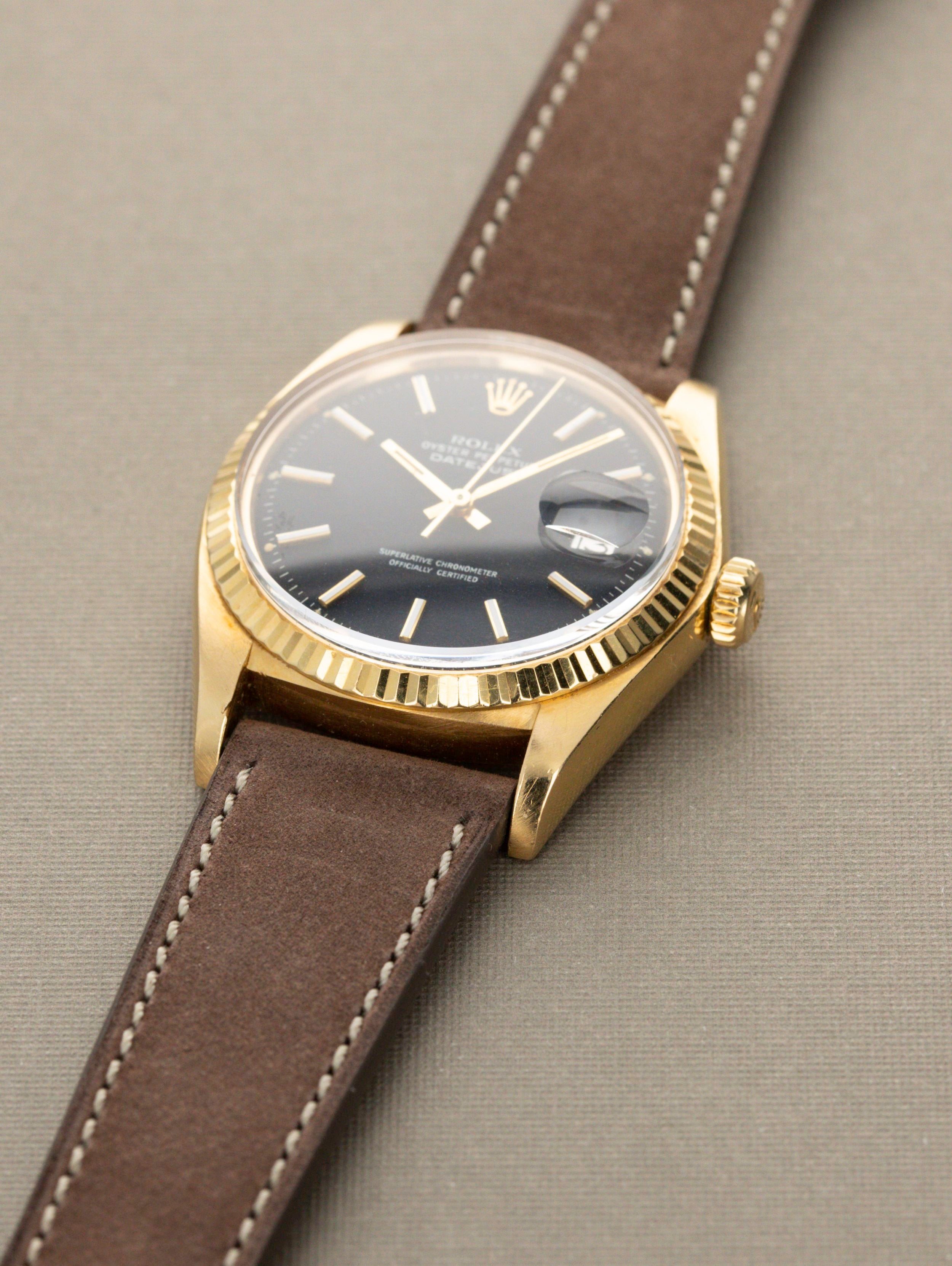 Rolex Datejust Ref. 1601 18k Confetti W/ Papers