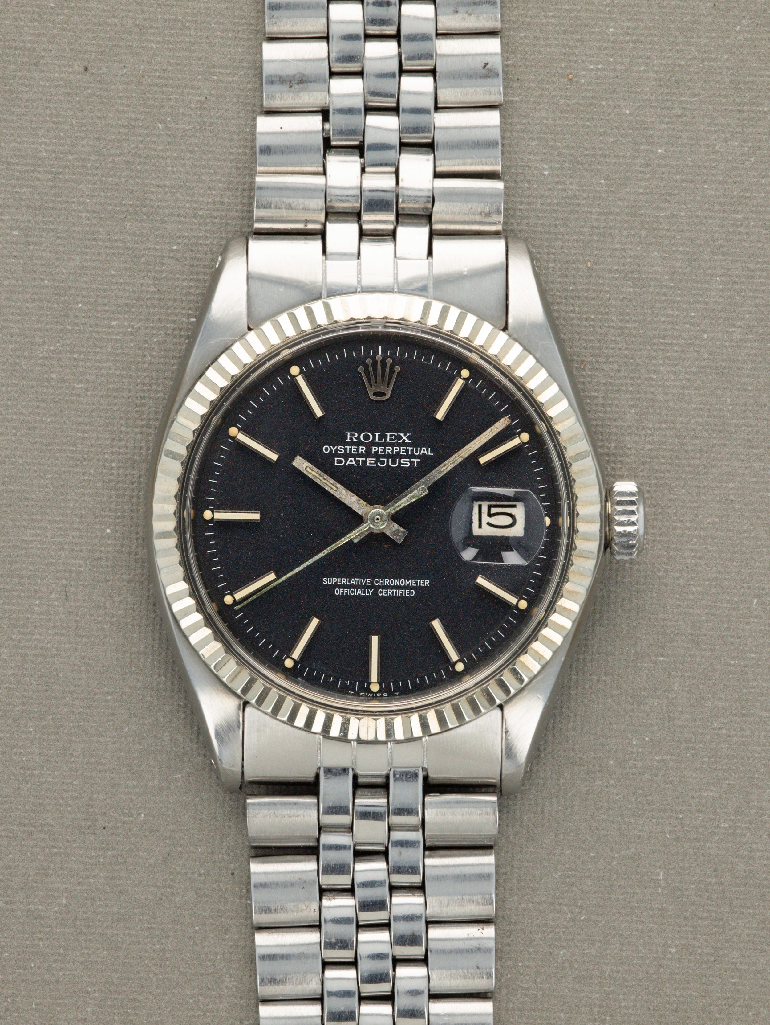 Rolex Datejust Ref. 1601 - Black 'Confetti' Dial