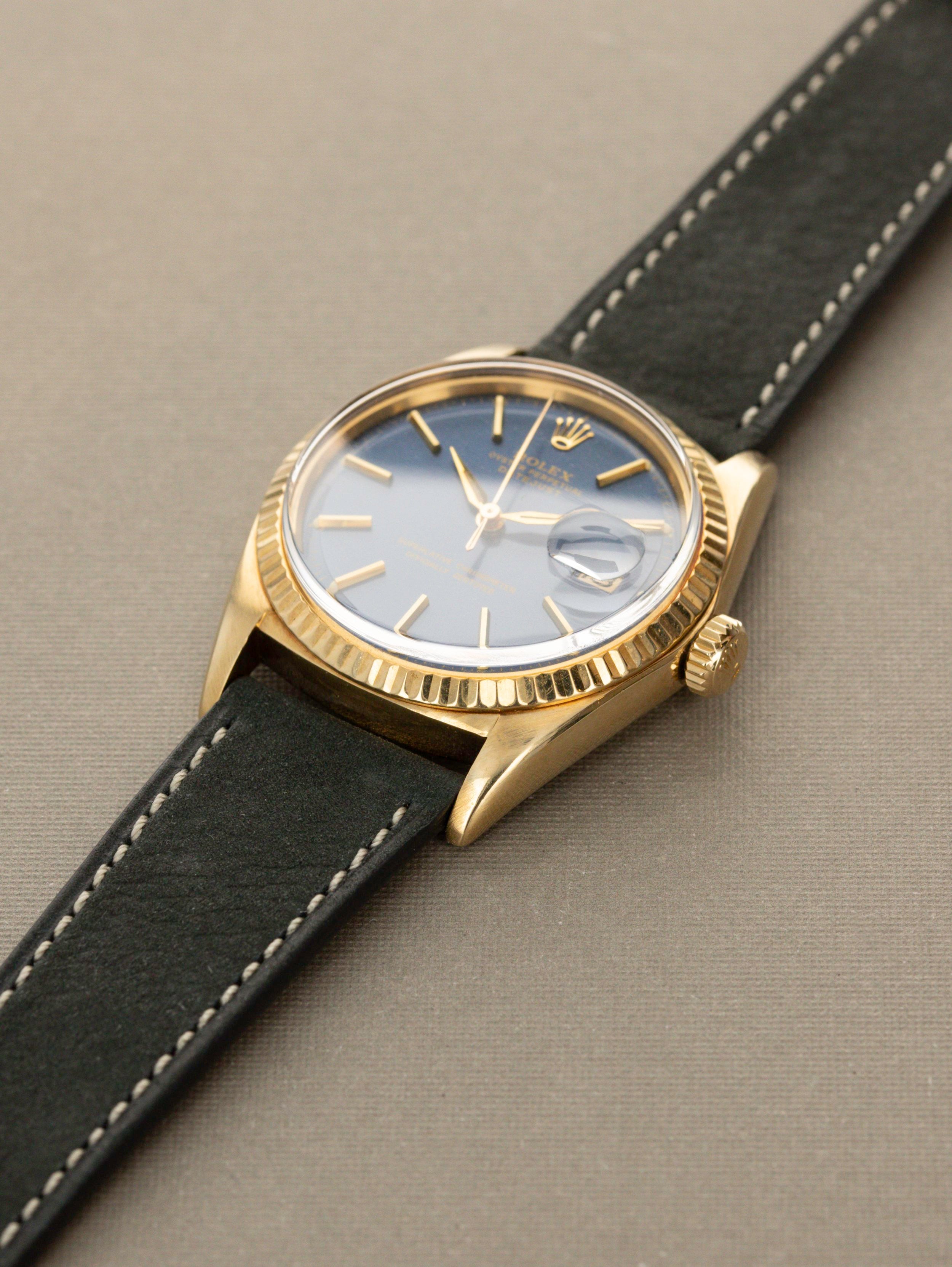 Rolex Datejust Ref. 1601 - Blue Sunburst, Alpha Hands