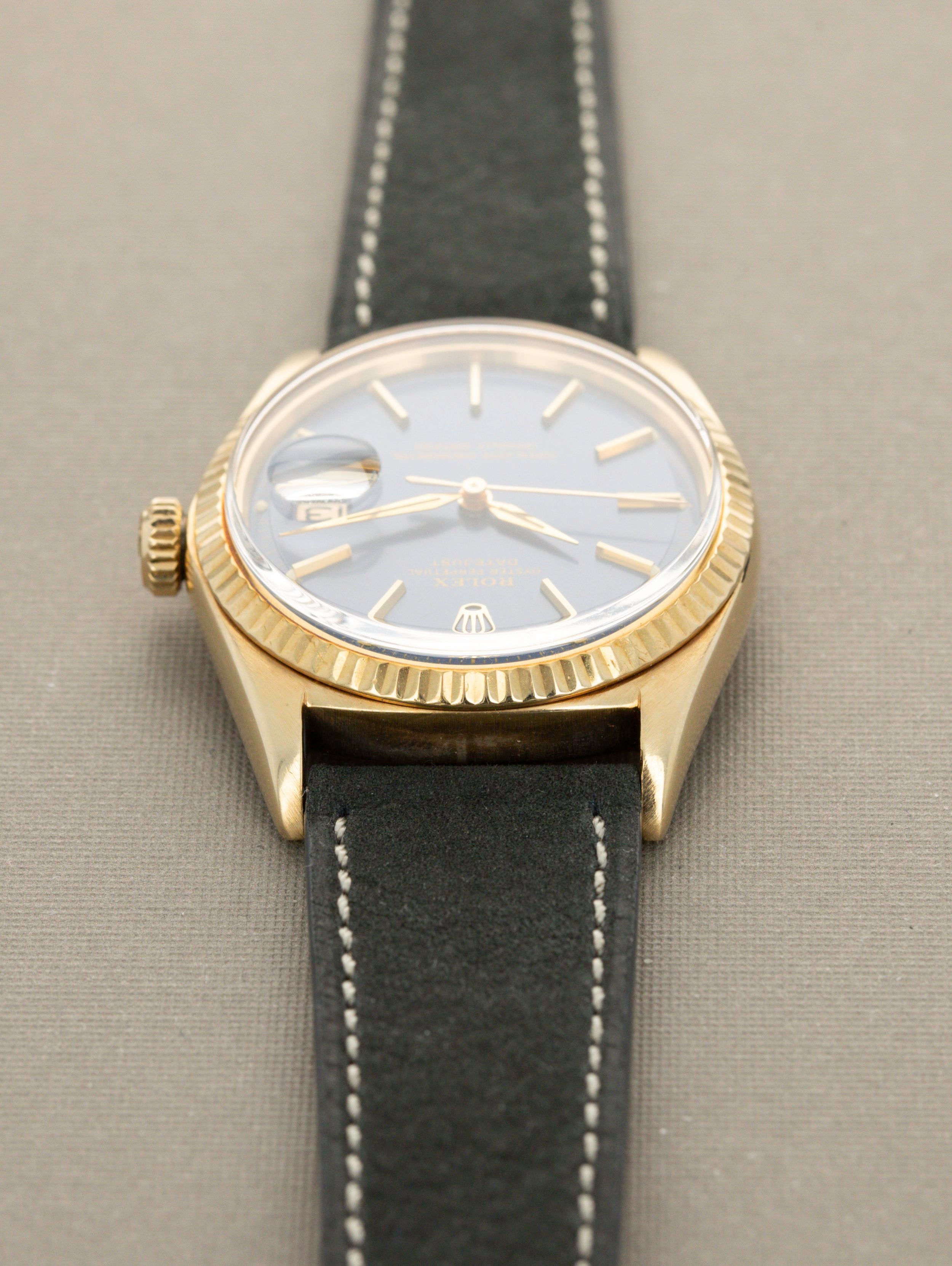 Rolex Datejust Ref. 1601 - Blue Sunburst, Alpha Hands