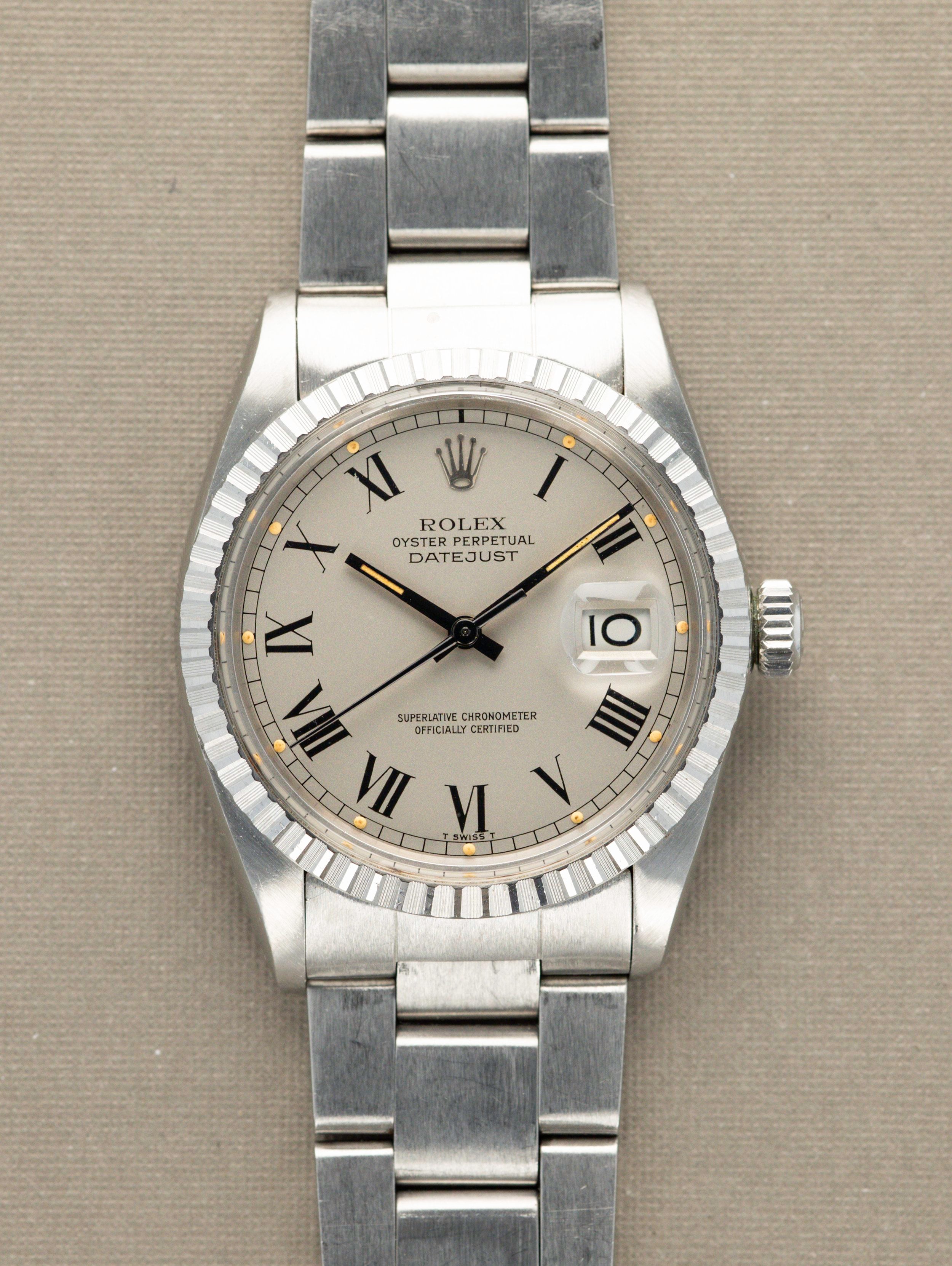 Rolex Datejust Ref. 16030 Grey Buckley Pumpkin