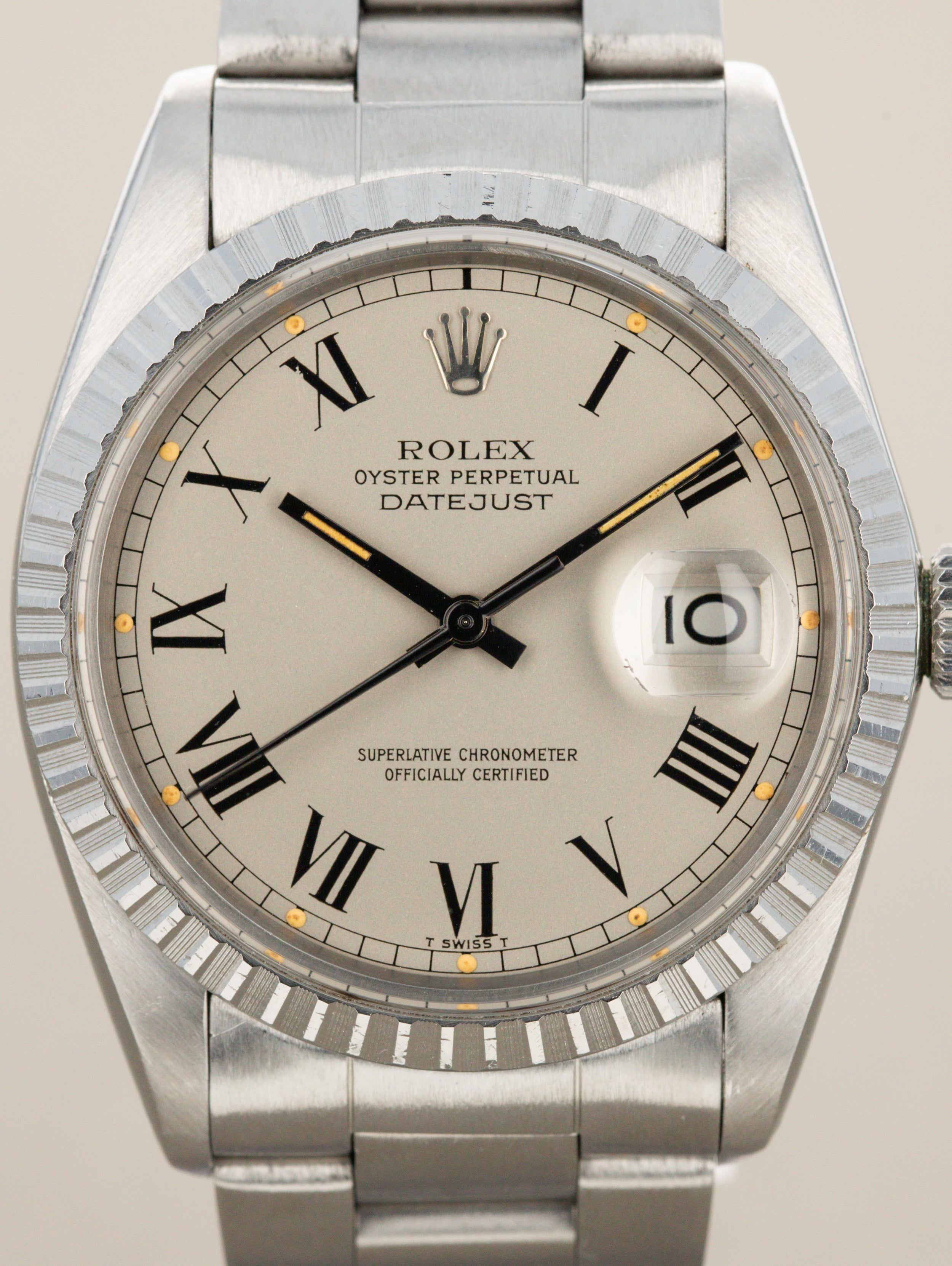 Rolex Datejust Ref. 16030 Grey Buckley Pumpkin