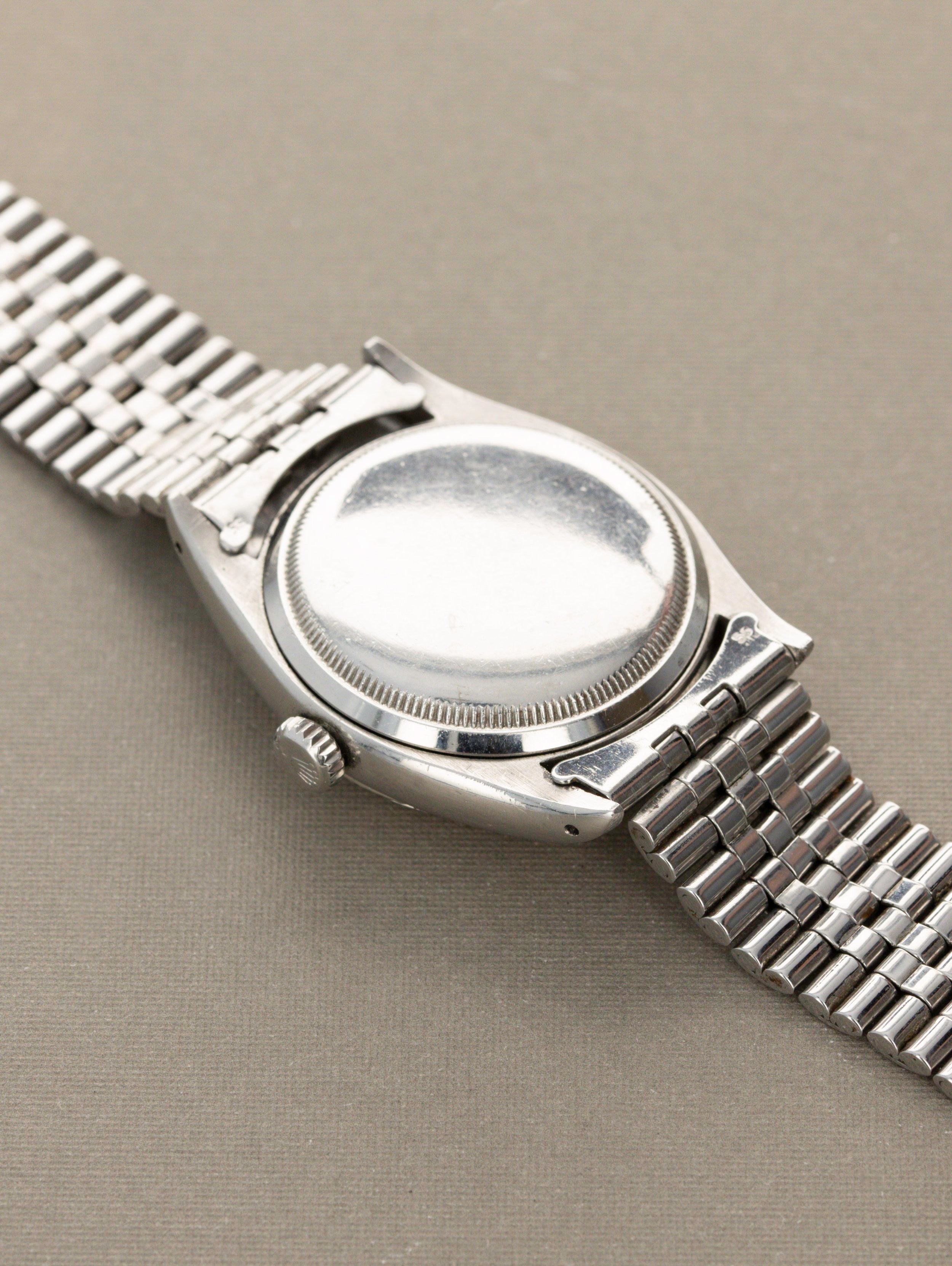 Rolex Datejust Ref. 6305-1  - White 'Honeycomb' Dial with 'Roulette' Date