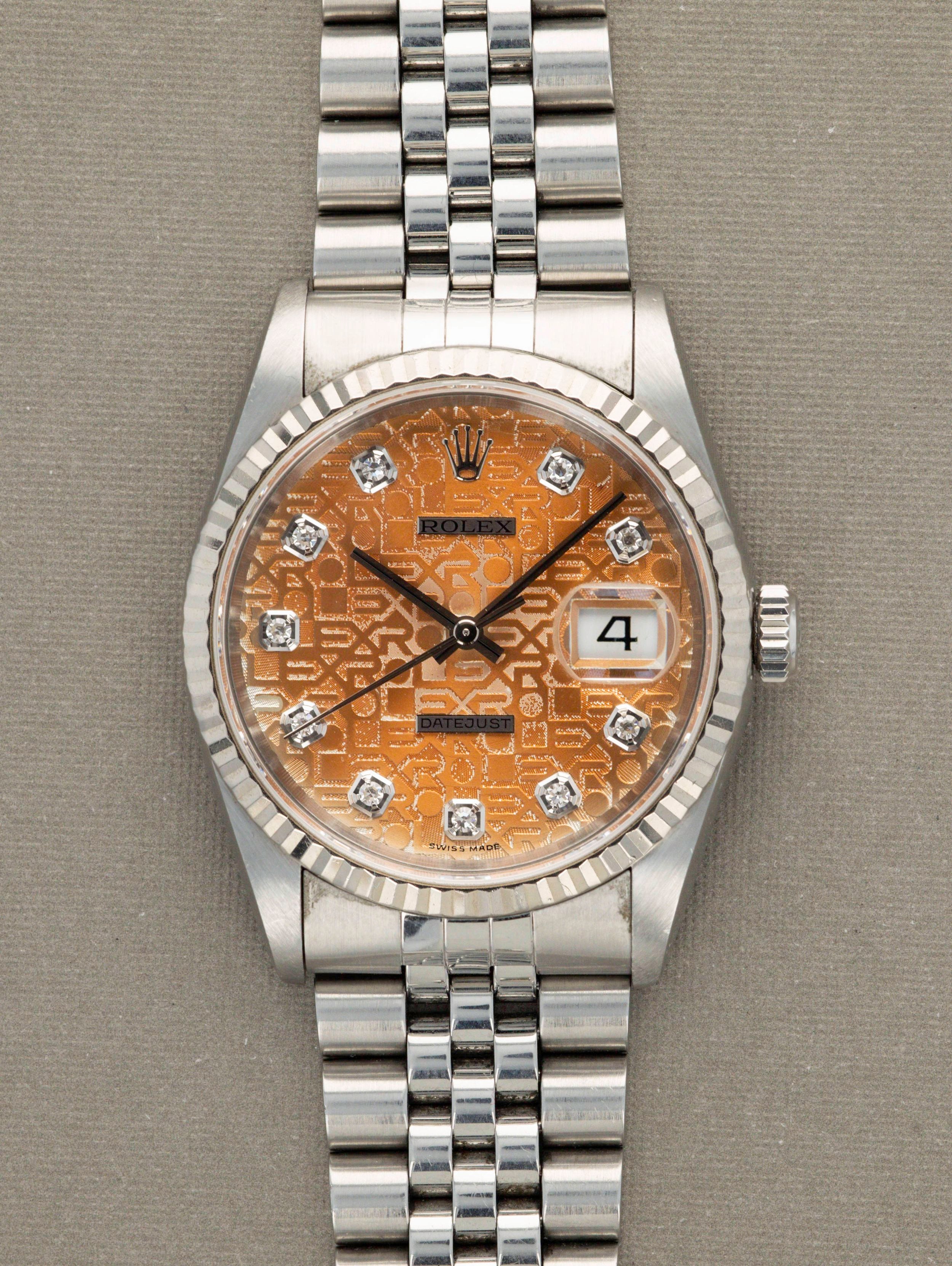 Rolex Datejust Ref. 16234 - Tropical Jubilee Diamond Dial