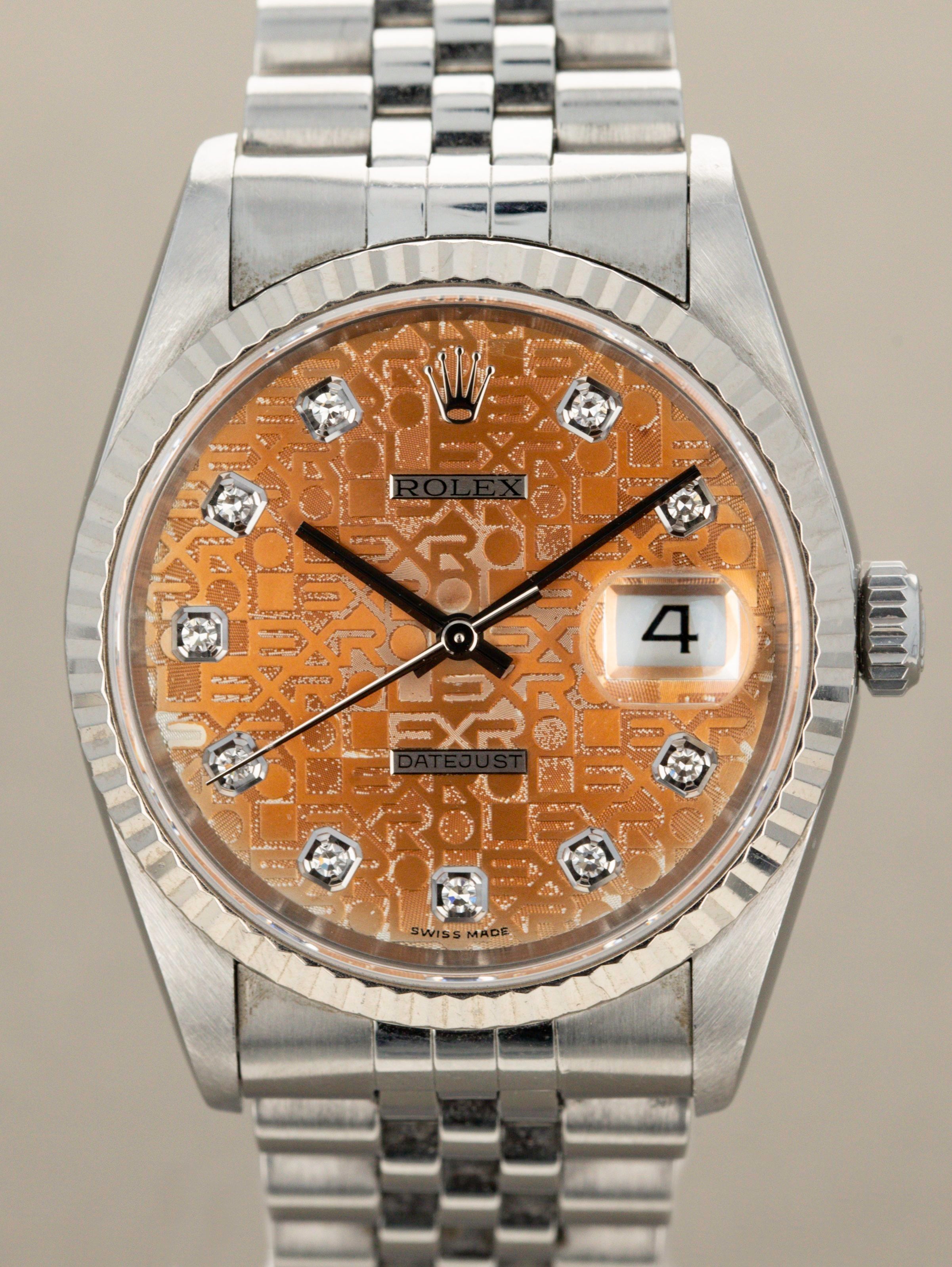 Rolex Datejust Ref. 16234 - Tropical Jubilee Diamond Dial
