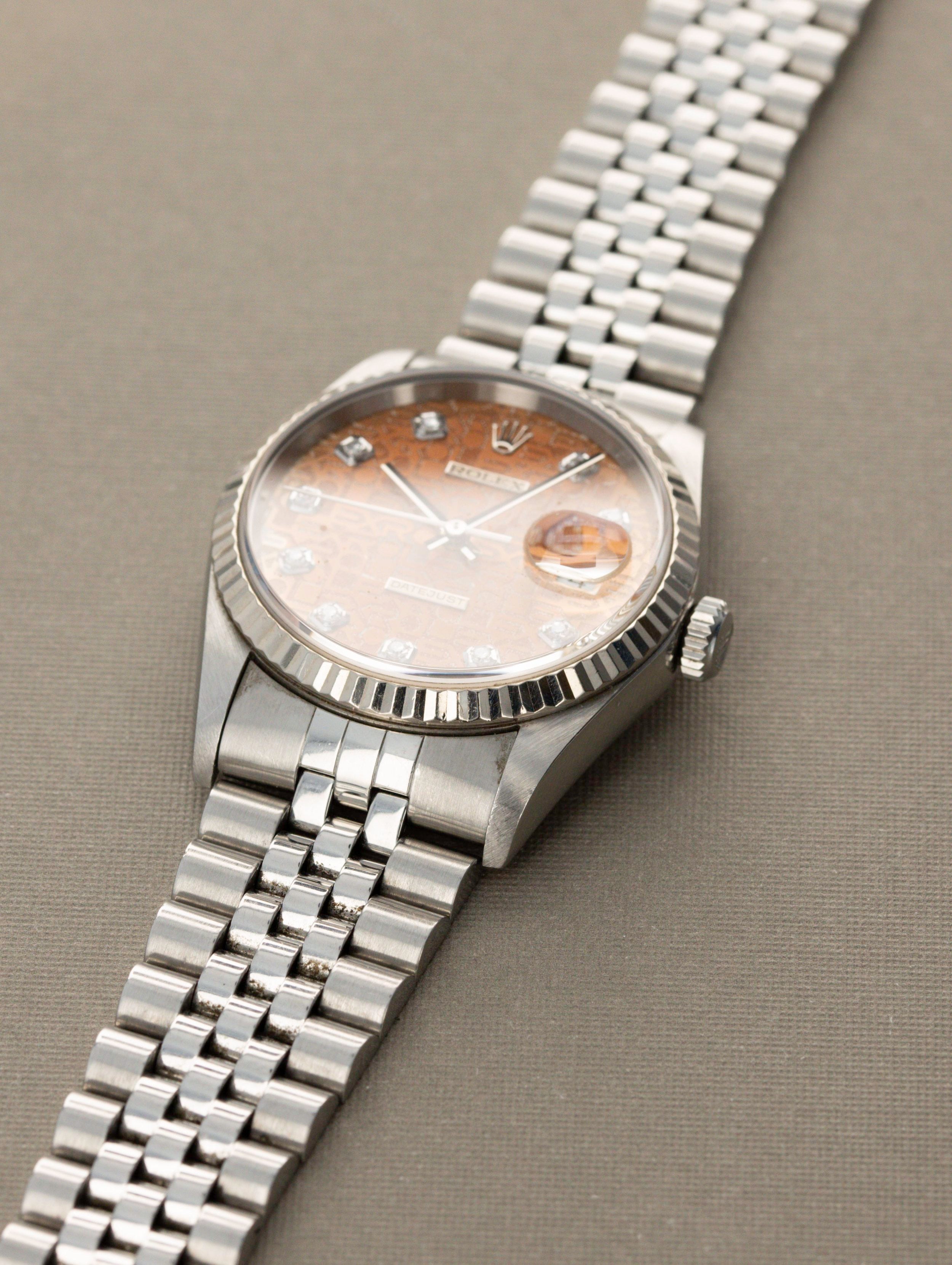Rolex Datejust Ref. 16234 - Tropical Jubilee Diamond Dial