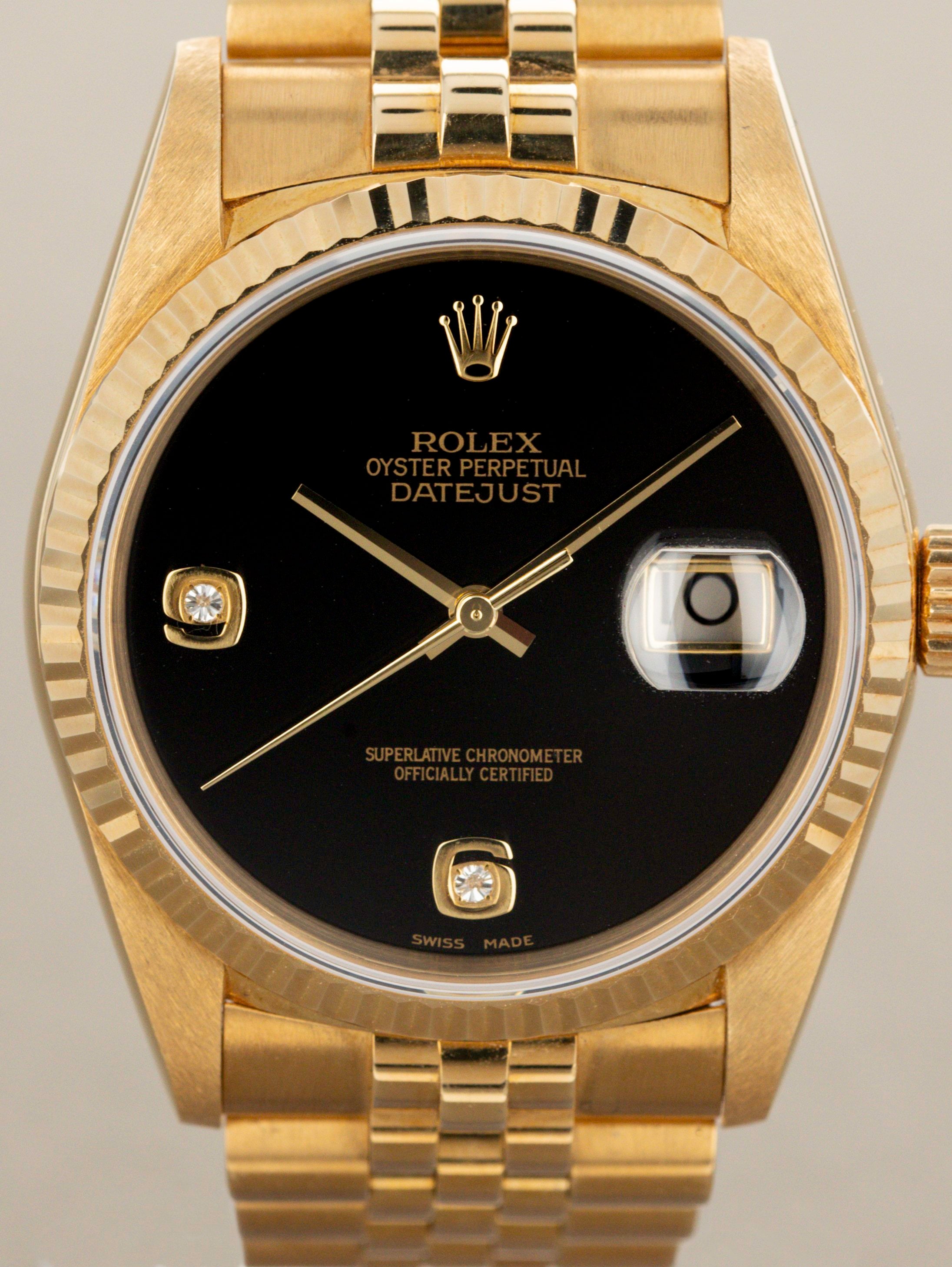 Rolex Datejust Ref. 16238 Onyx New Old Stock