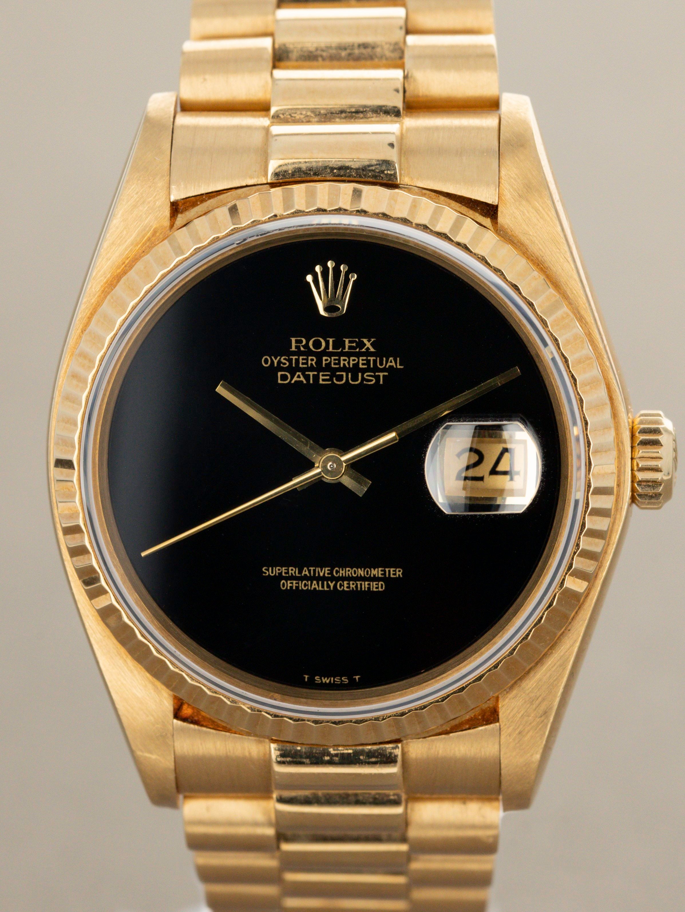 Rolex Datejust Ref. 16018 - Onyx 'T-Swiss-T' Dial