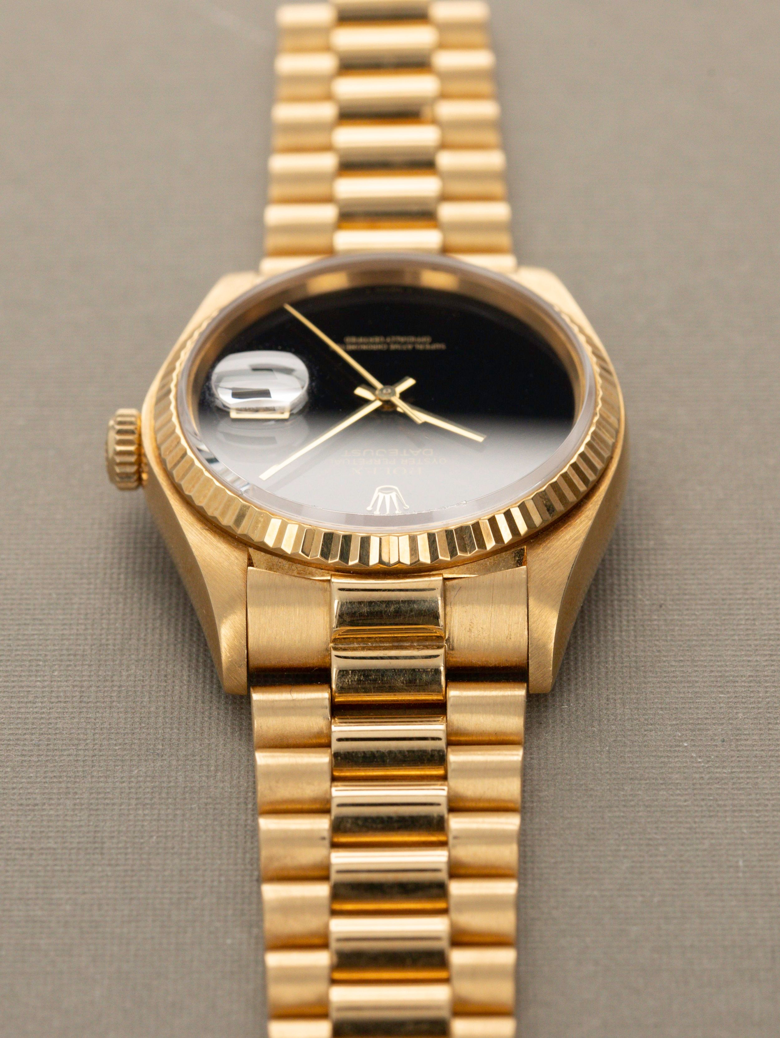 Rolex Datejust Ref. 16018 - Onyx 'T-Swiss-T' Dial
