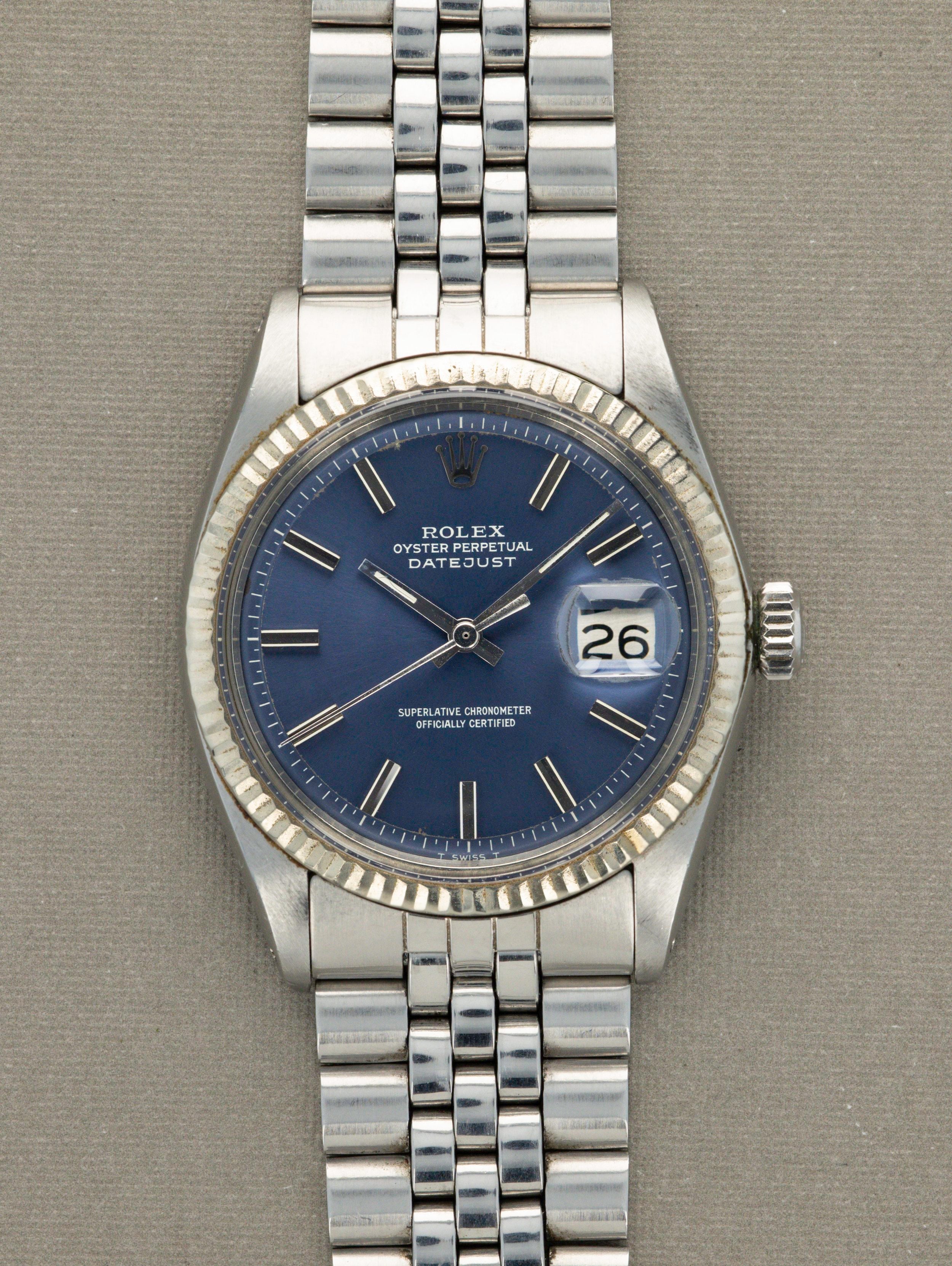 Rolex Datejust Ref. 1601 Blue Dial