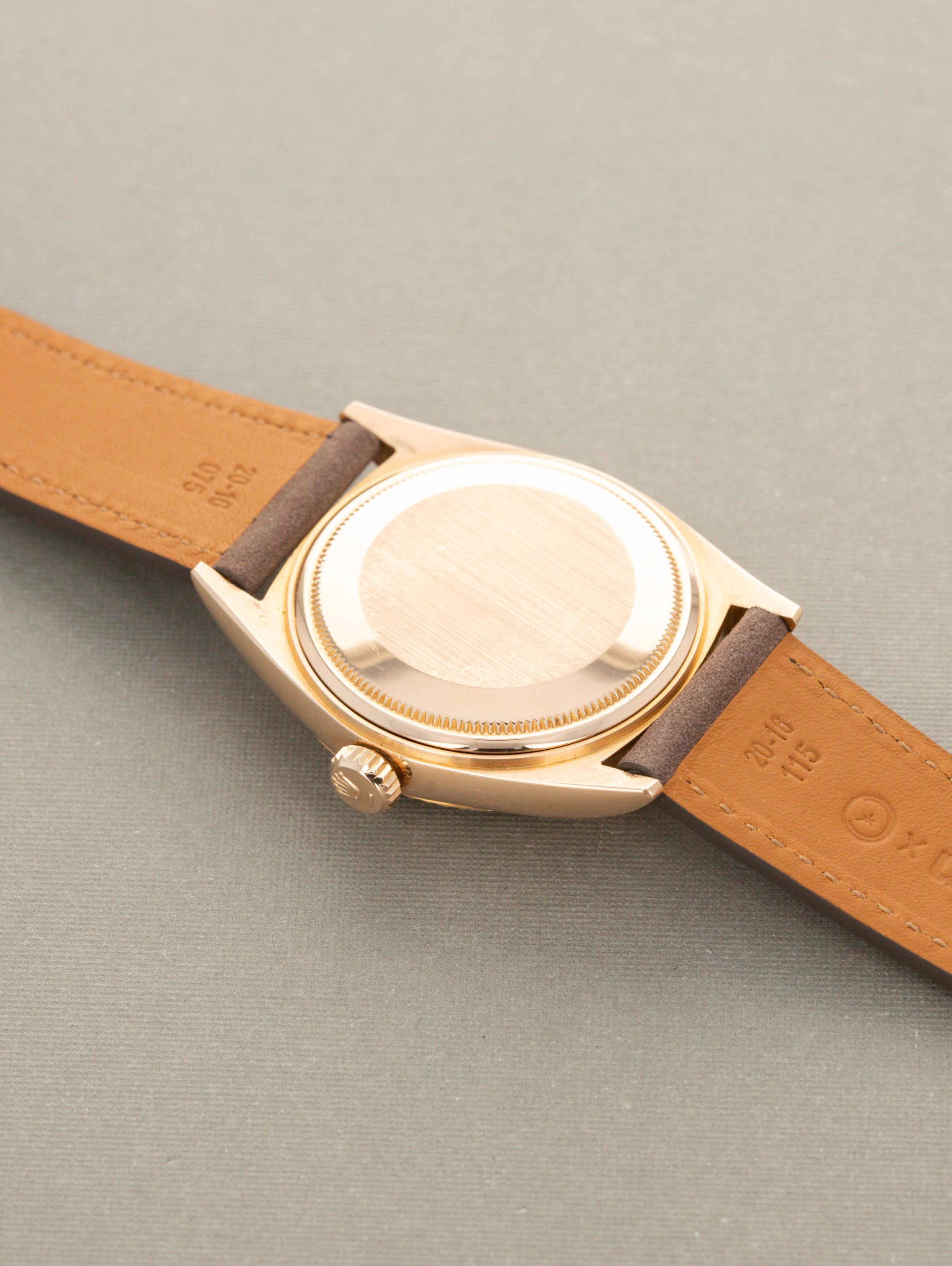 Rolex Datejust Ref. 1601 - Rose Gold Chocolate Stardust Dial