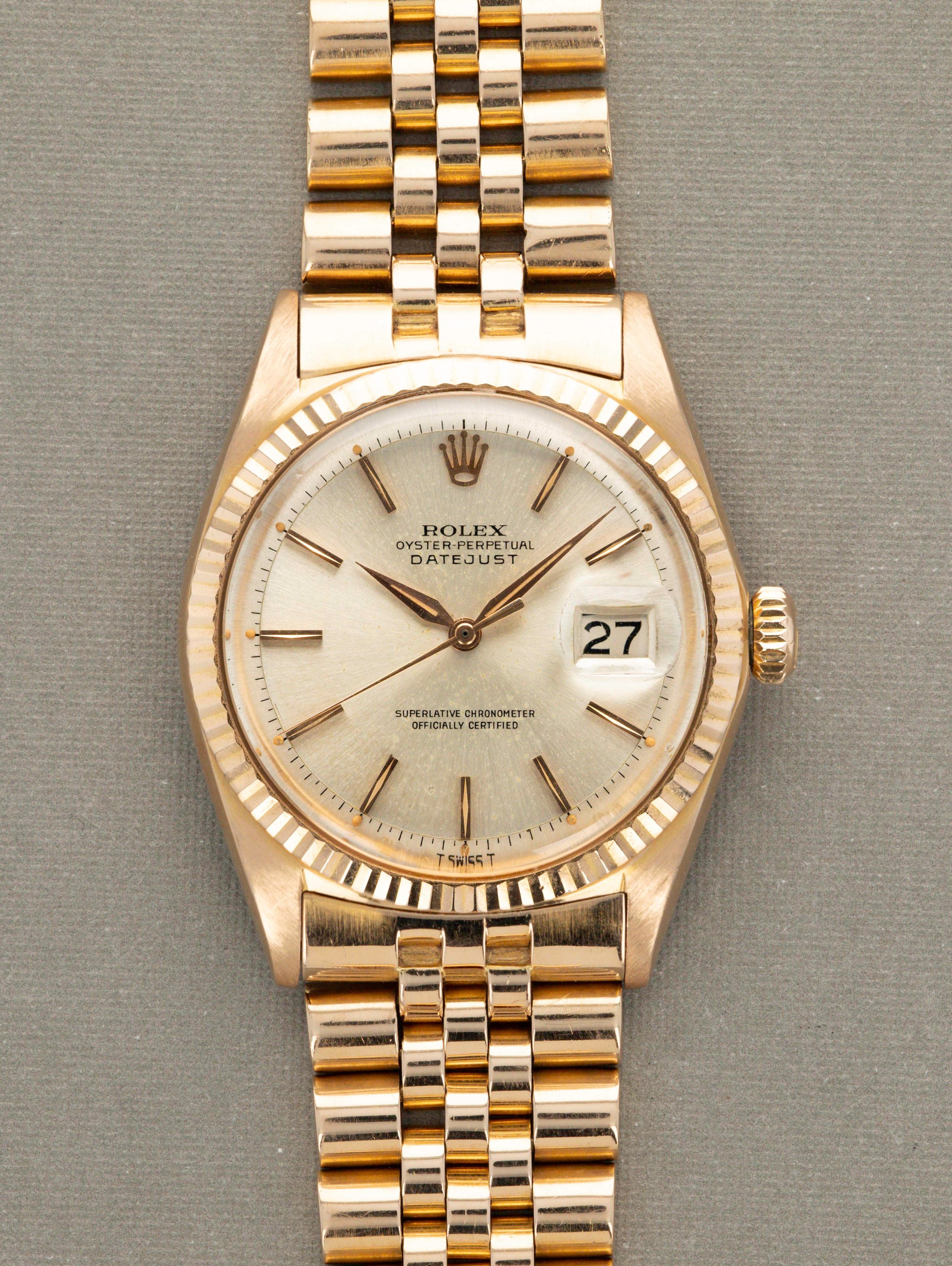 Rolex Datejust Ref. 1601 Rose Gold