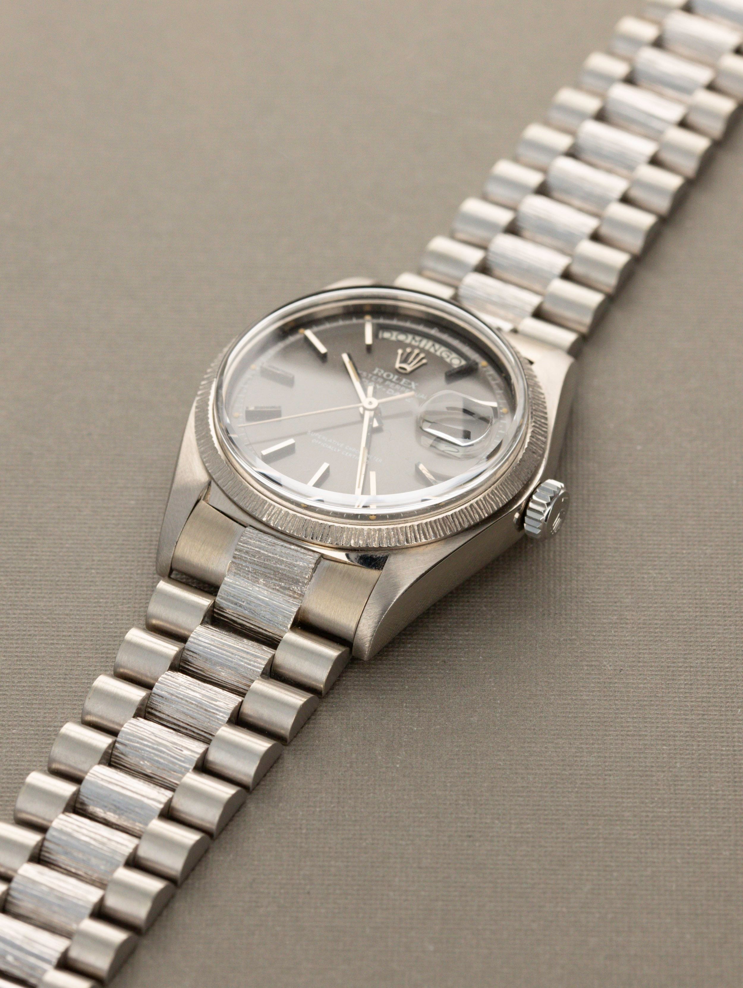 Rolex Day-Date Ref. 1807/9 - White Gold Bark