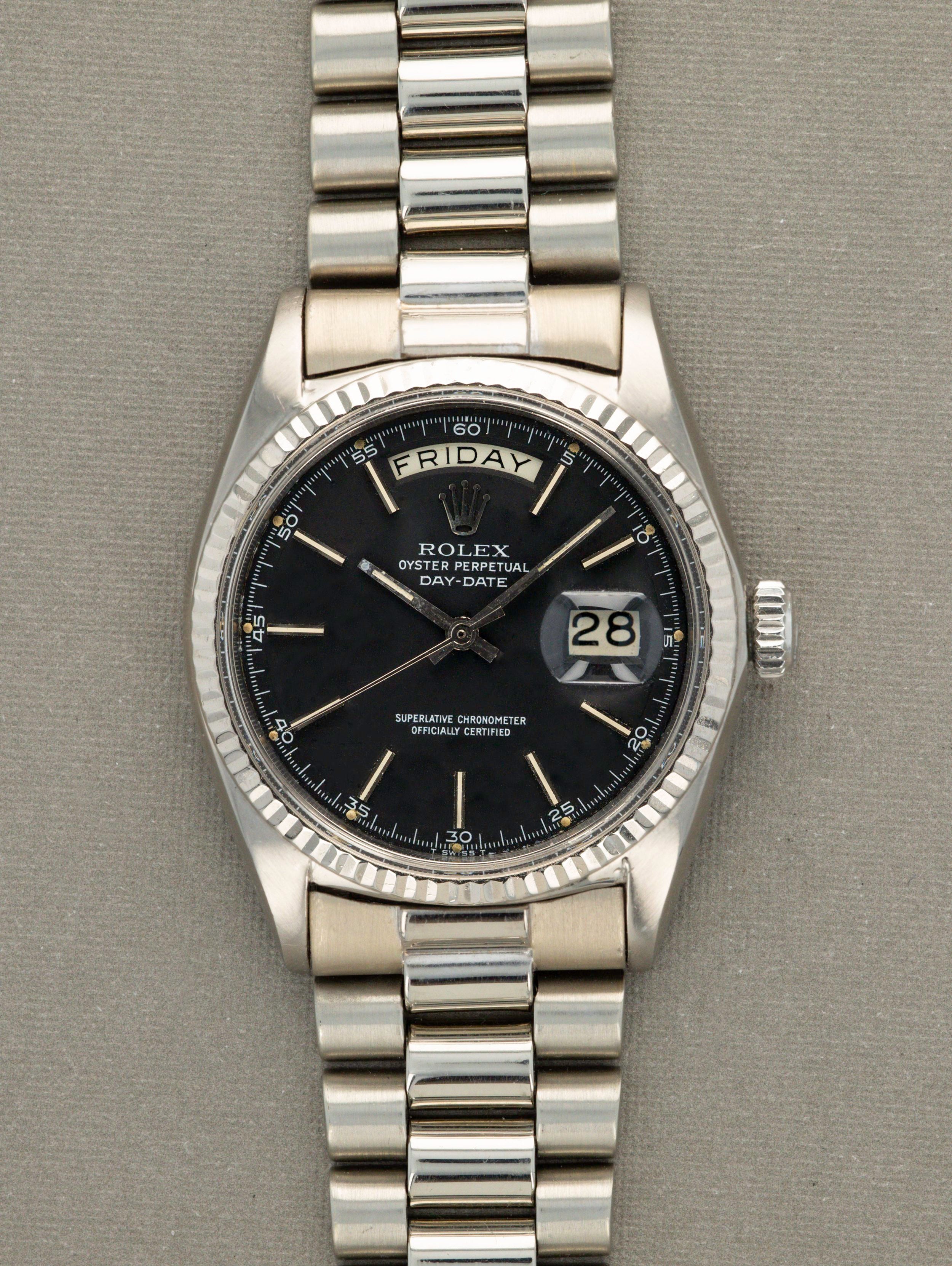 Rolex Day-Date Ref. 1803 - White Gold Black Matte Dial