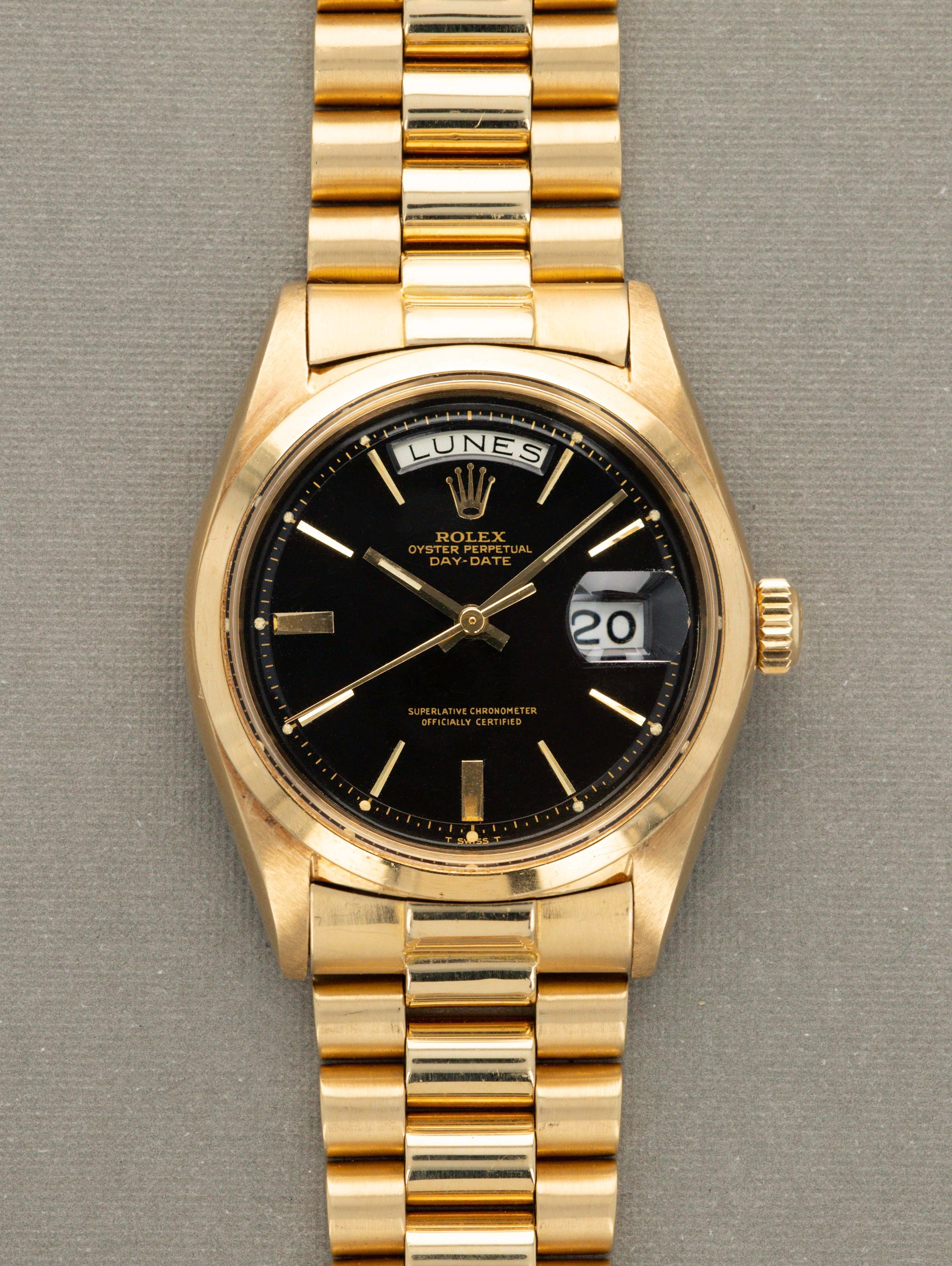 Rolex Day-Date Ref. 1802 - Black Gilt Dial