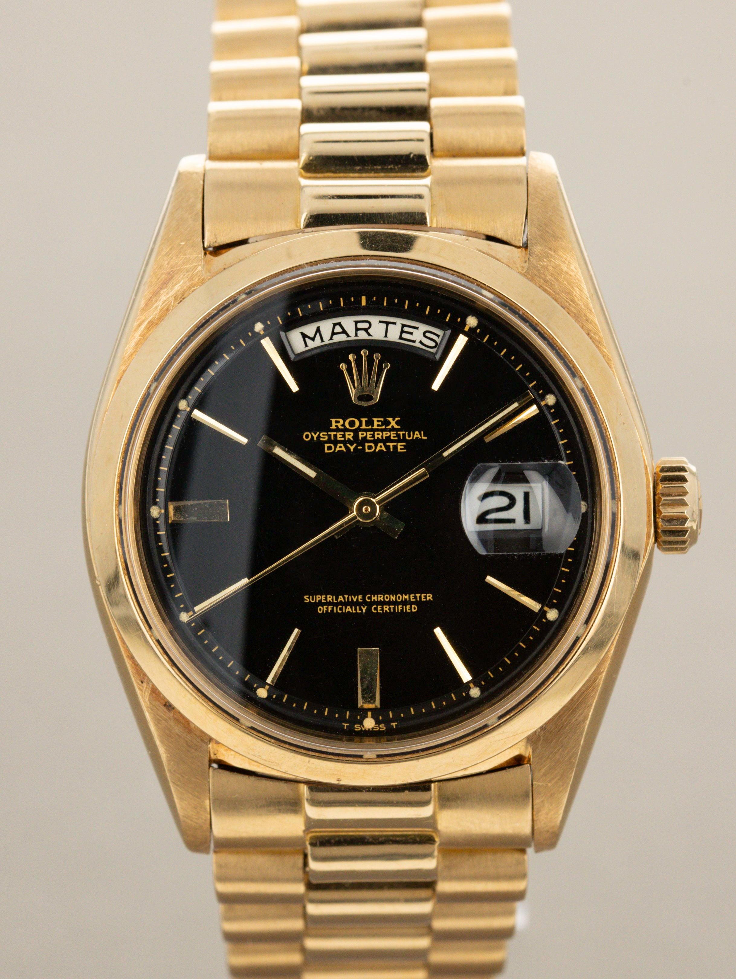 Rolex Day-Date Ref. 1802 - Black Gilt Dial